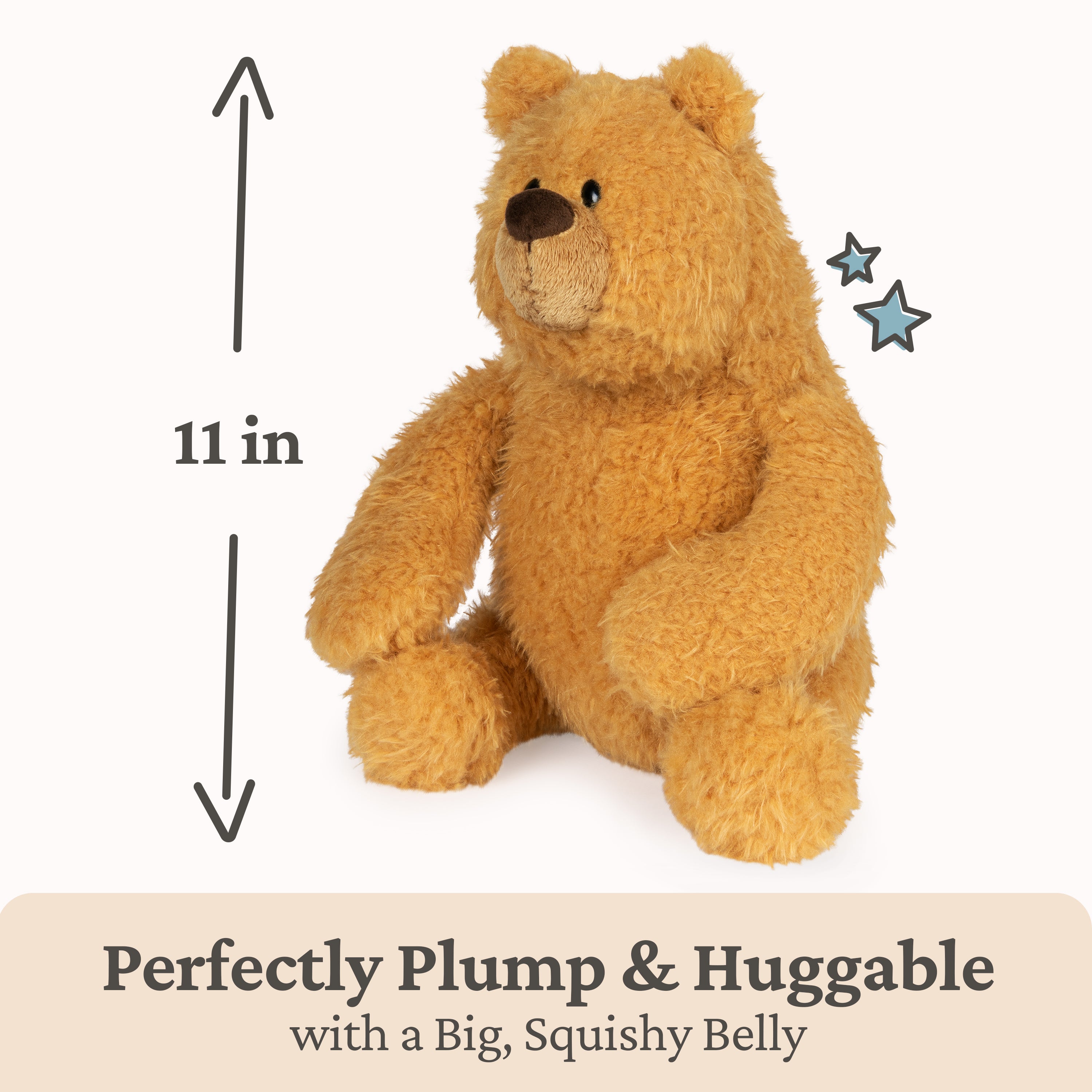 GUND Growler Teddy Bear Small Classic Brown Bear Plush Stuffed Animal, 11 Inch