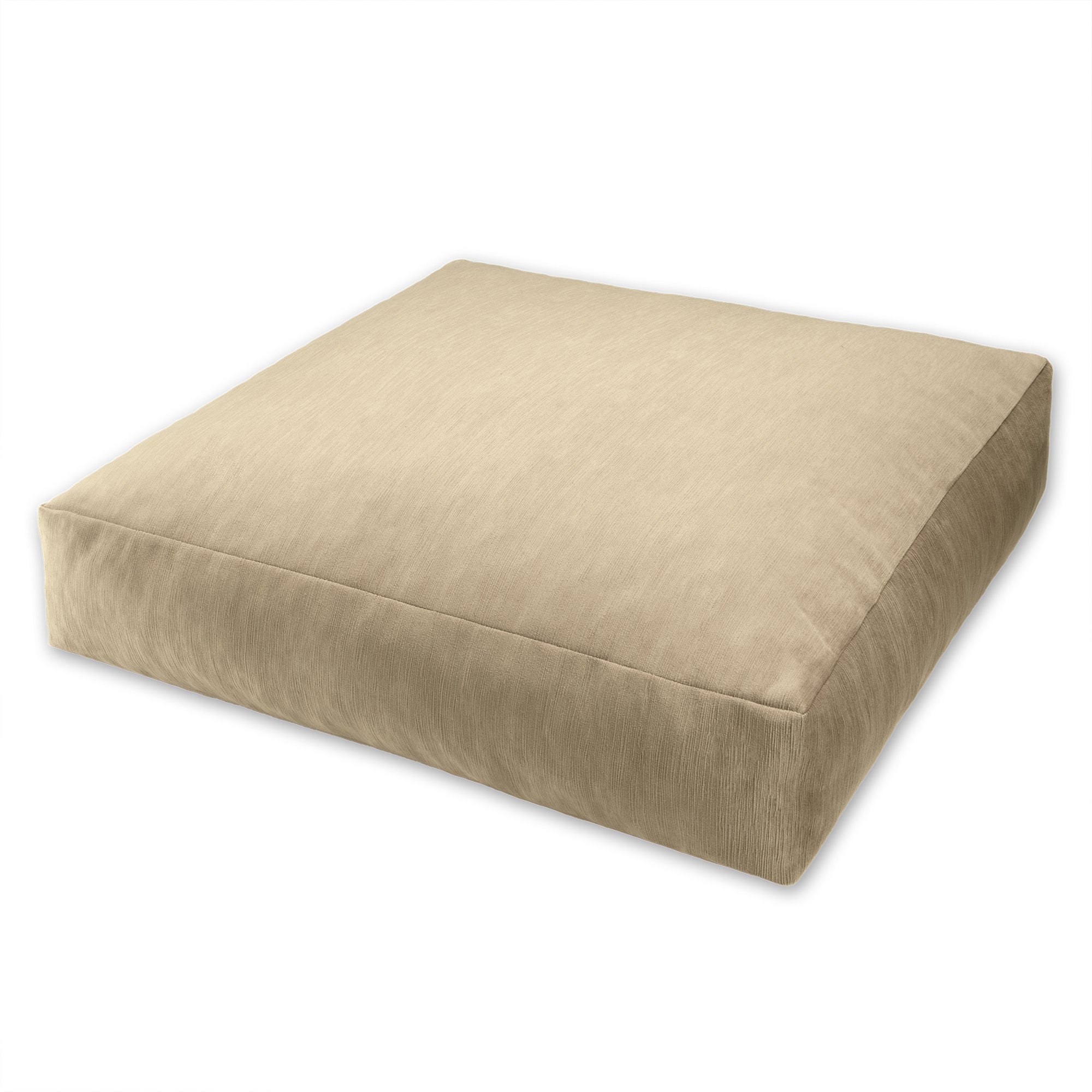 Jaxx Brio Large Décor Floor Pillow/Meditation Yoga Cushion, Plush Microvelvet, Camel