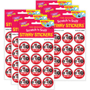 Go For It!/ Rubber Tire Scent Stickers, 24 Per Pack, 6 Packs