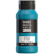 LQ BASICS Acrylic Fluid 118ml Bottle -  Turquoise Blue