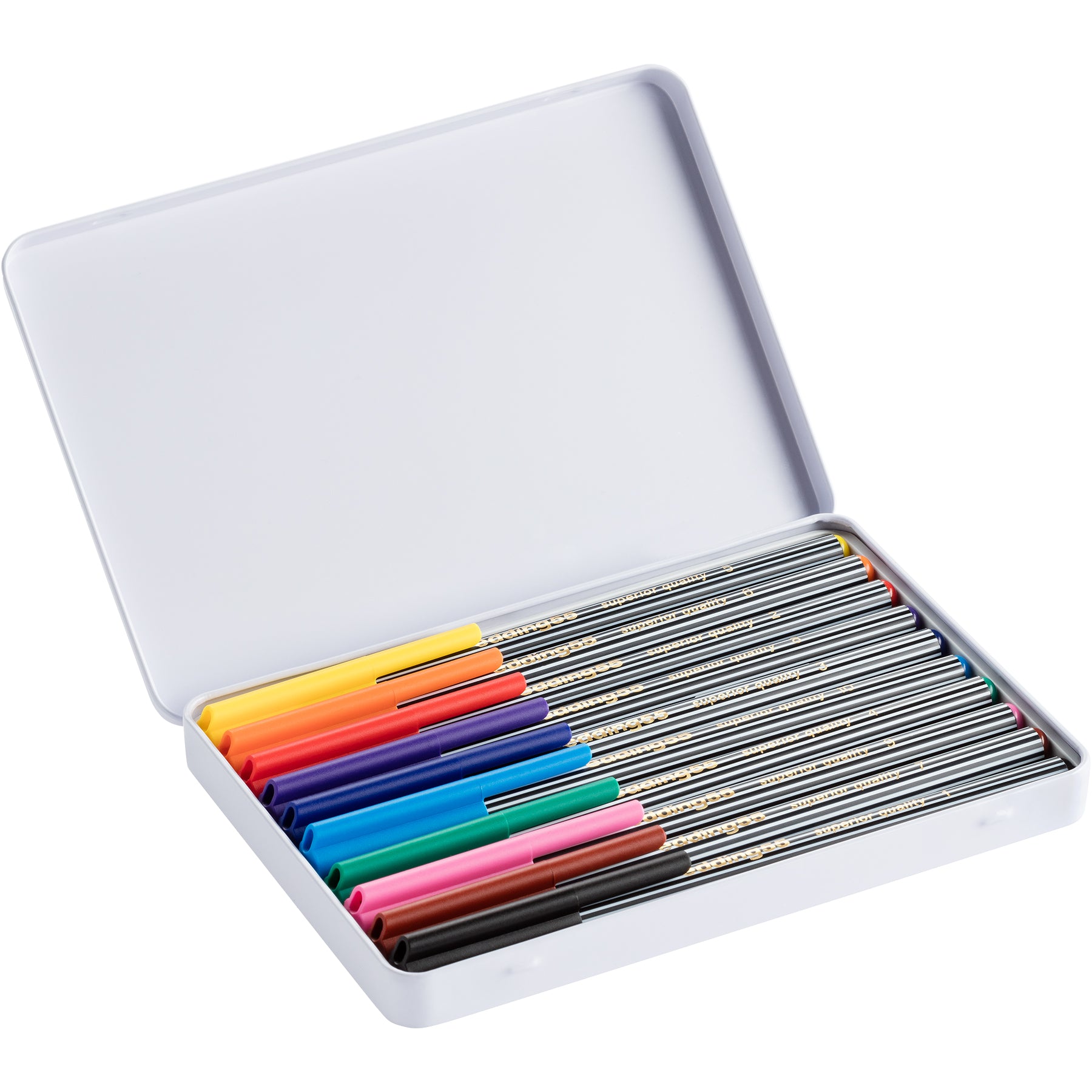 edding 55 Fineliner - Metal Box of 10 - Assorted