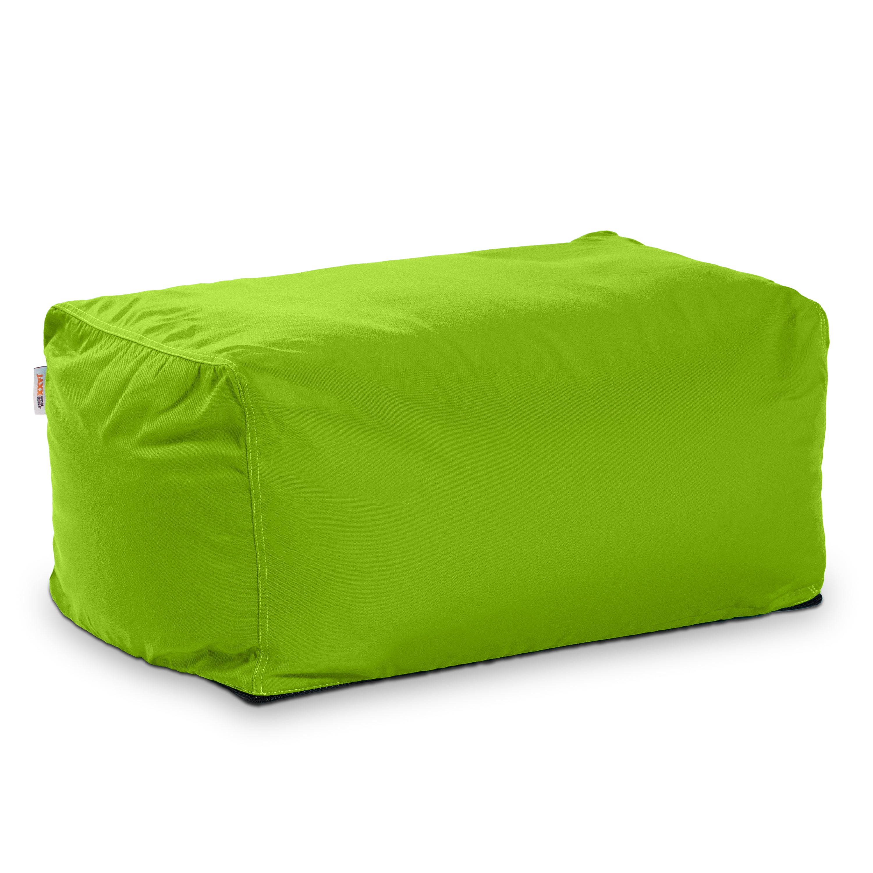 Jaxx Leon Outdoor Bean Bag Ottoman, Lime Green