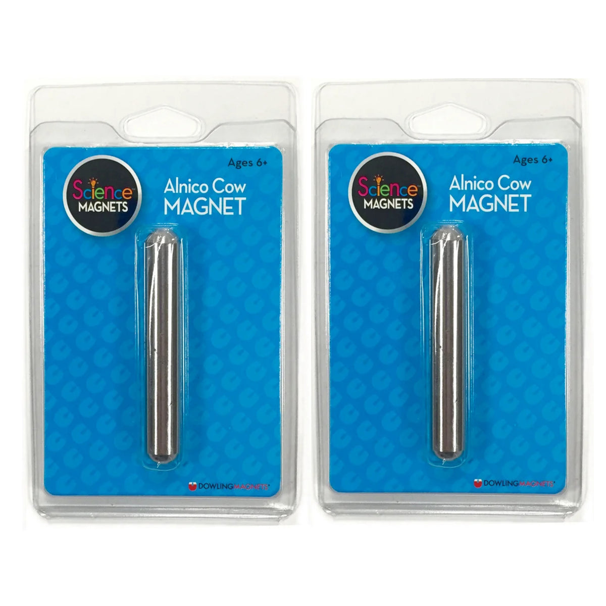 (2 EA) SCIENCE MAGNETS ALNICO COW