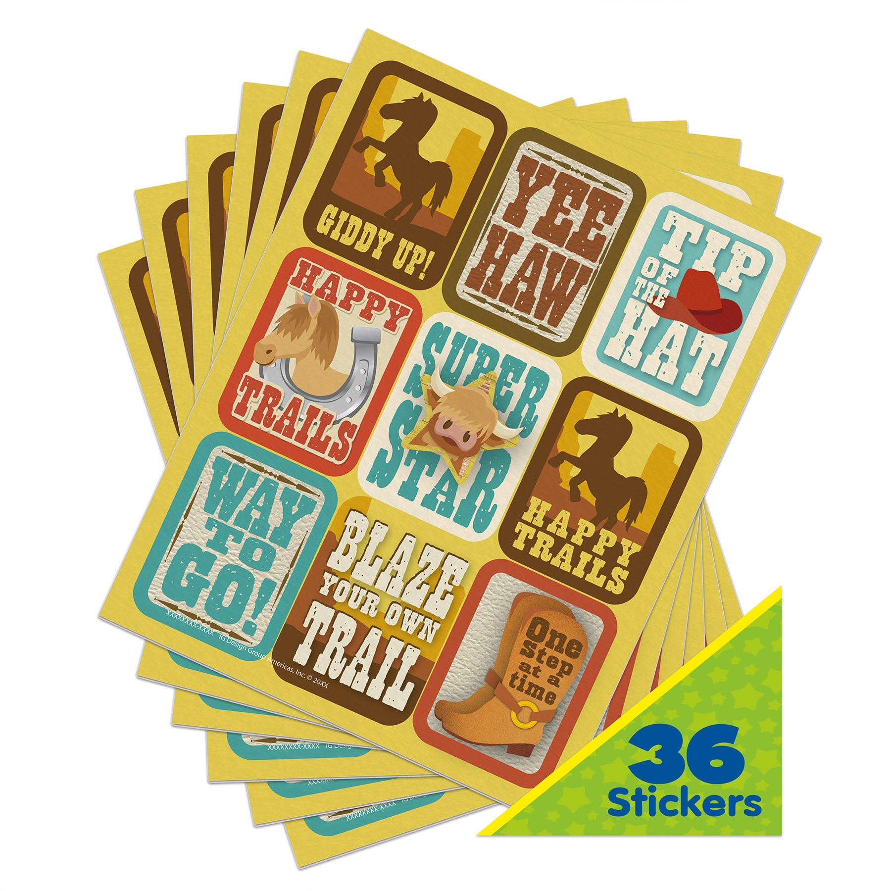 Wild Wild Classroom Giant Stickers, Pack of 36