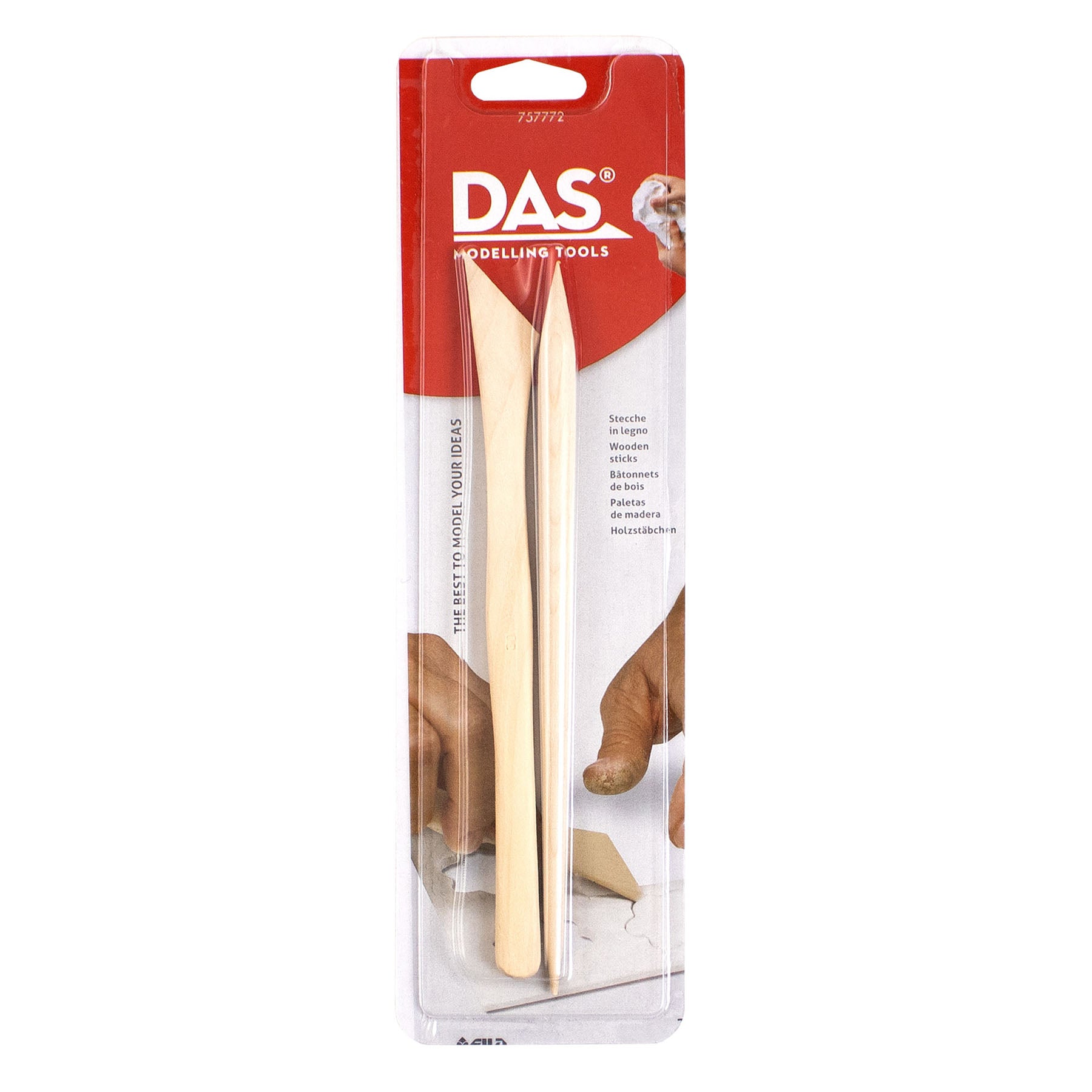 Modeling Clay Tools, Hardwood Set, 2 Pieces