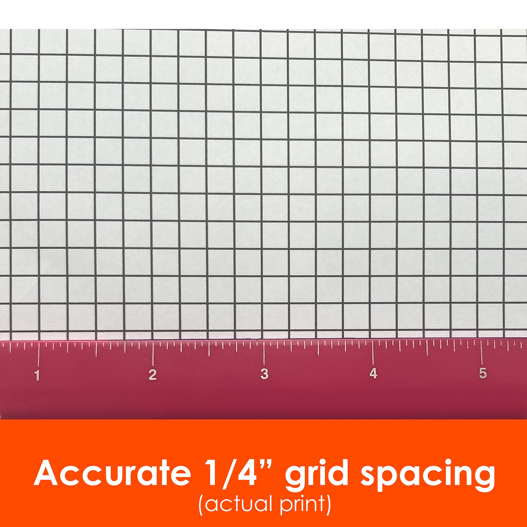 1/4IN BLACK GRAPH PAPER ROLL