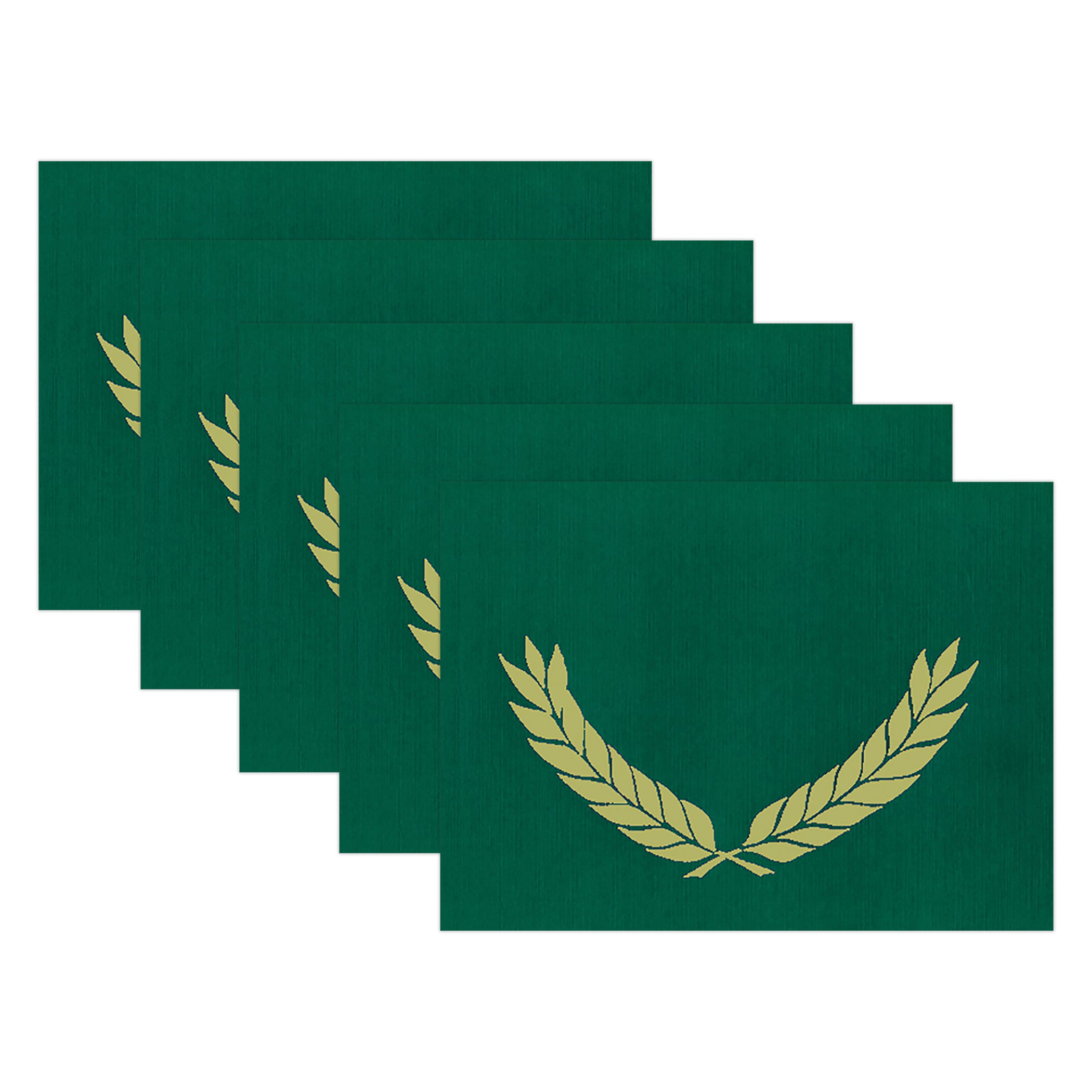 Gold Foil Stamped Green Certificate Folders, 10" x 13", Pack of 30