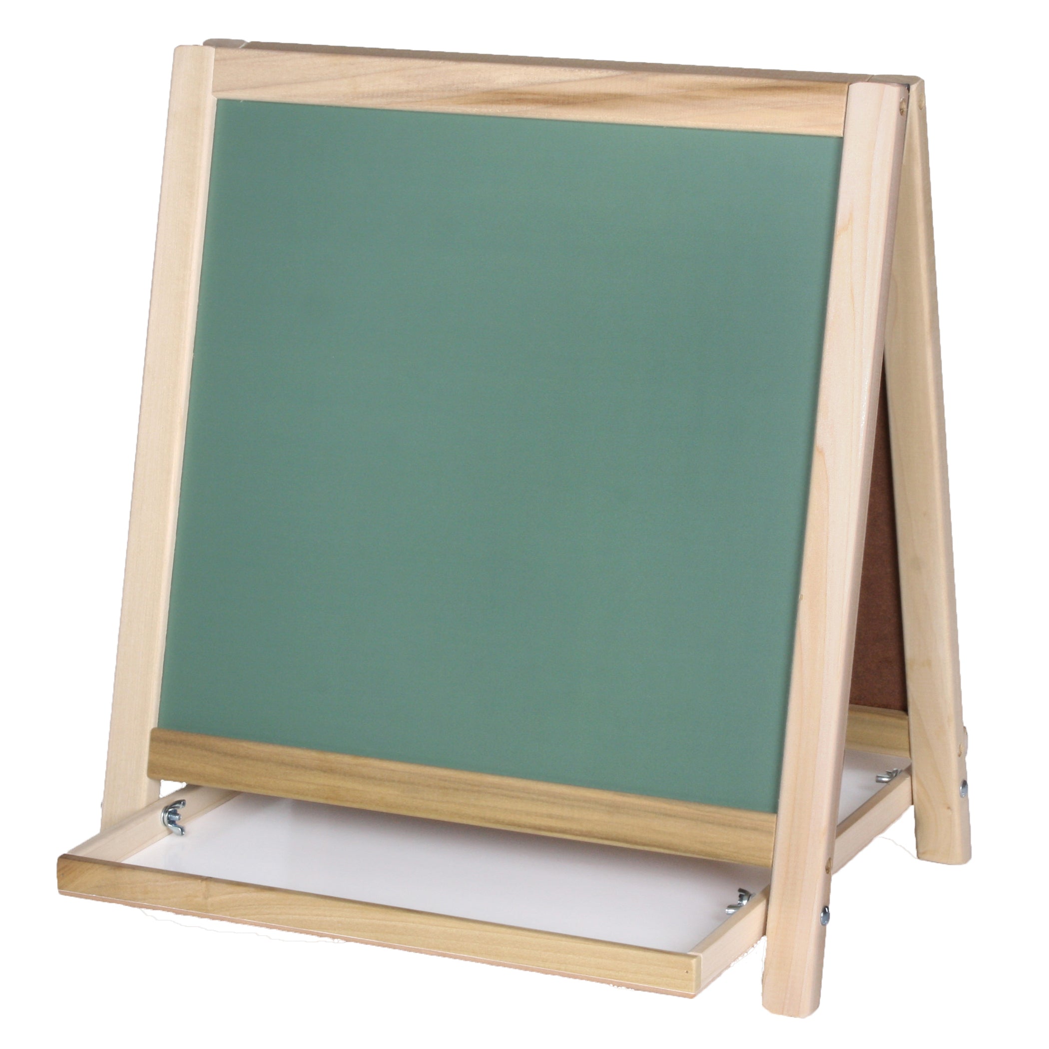 Magnetic Table Top Easel, Chalkboard/Whiteboard, 18.5" x 18"