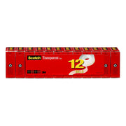 Transparent Tape, 3/4" x 1000", Pack of 12