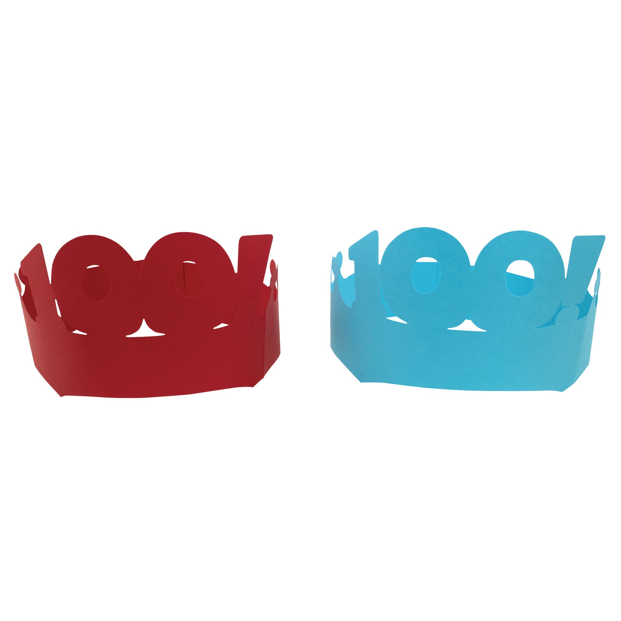 100 Days of School Paper Crowns, 4.5" x 24.75", 25 Pieces