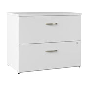 Bush Business Furniture Office in an Hour 2 Drawer Lateral File Cabinet in Pure White - 35.66" Width x 23.35" Depth x 29.84" Height