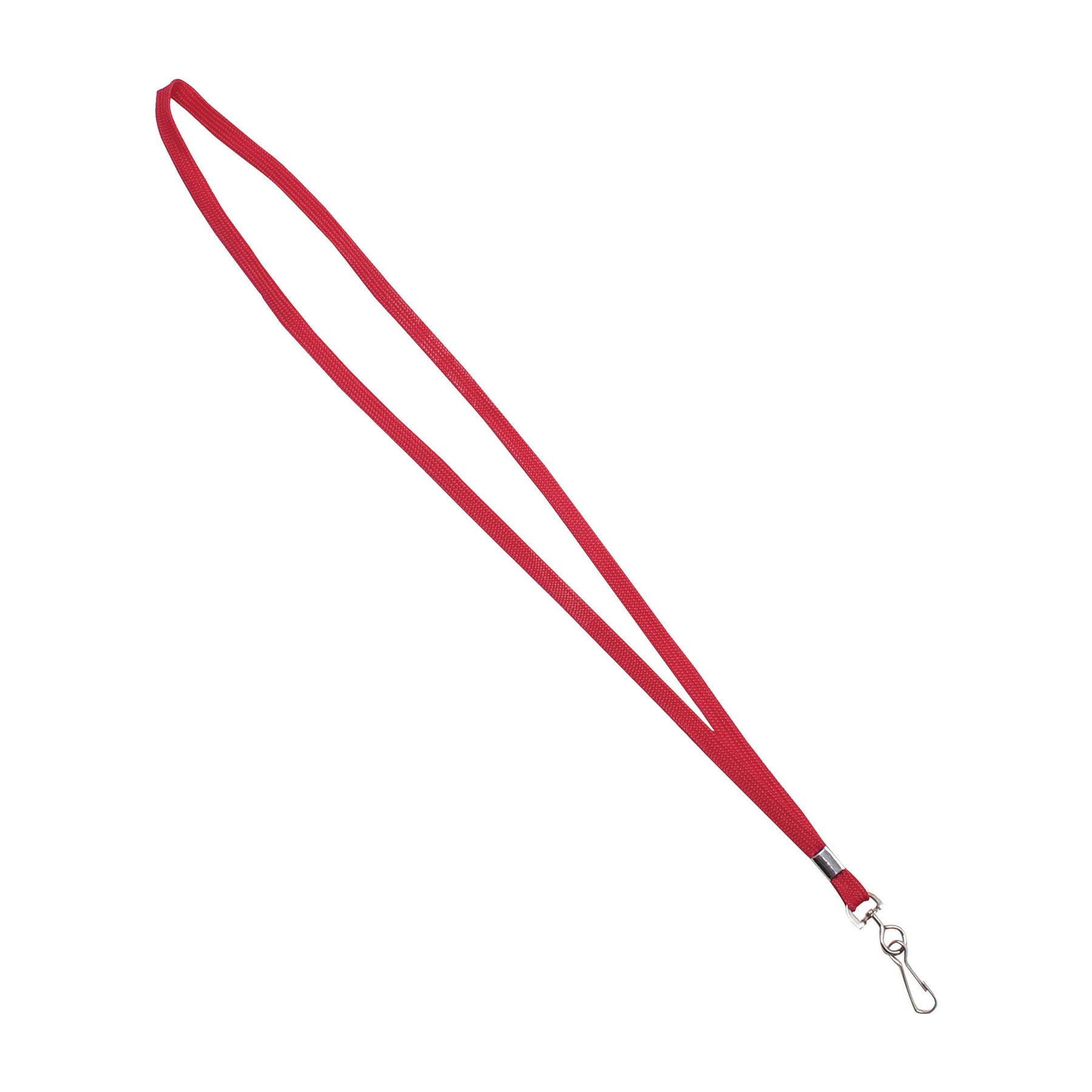 Deluxe Lanyard with J-Hook, Red, Box of 24