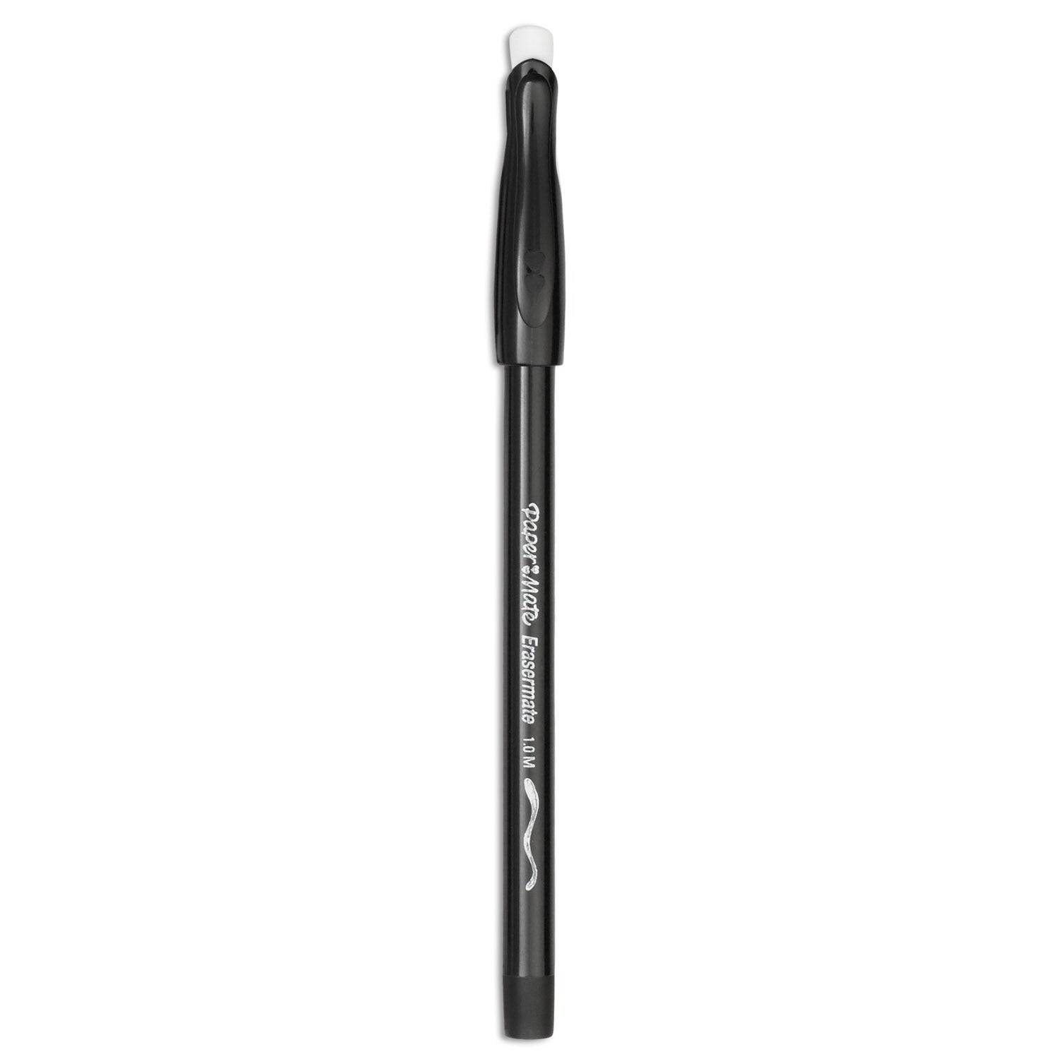 Eraser Mate® Pen, Black, 12-Pack