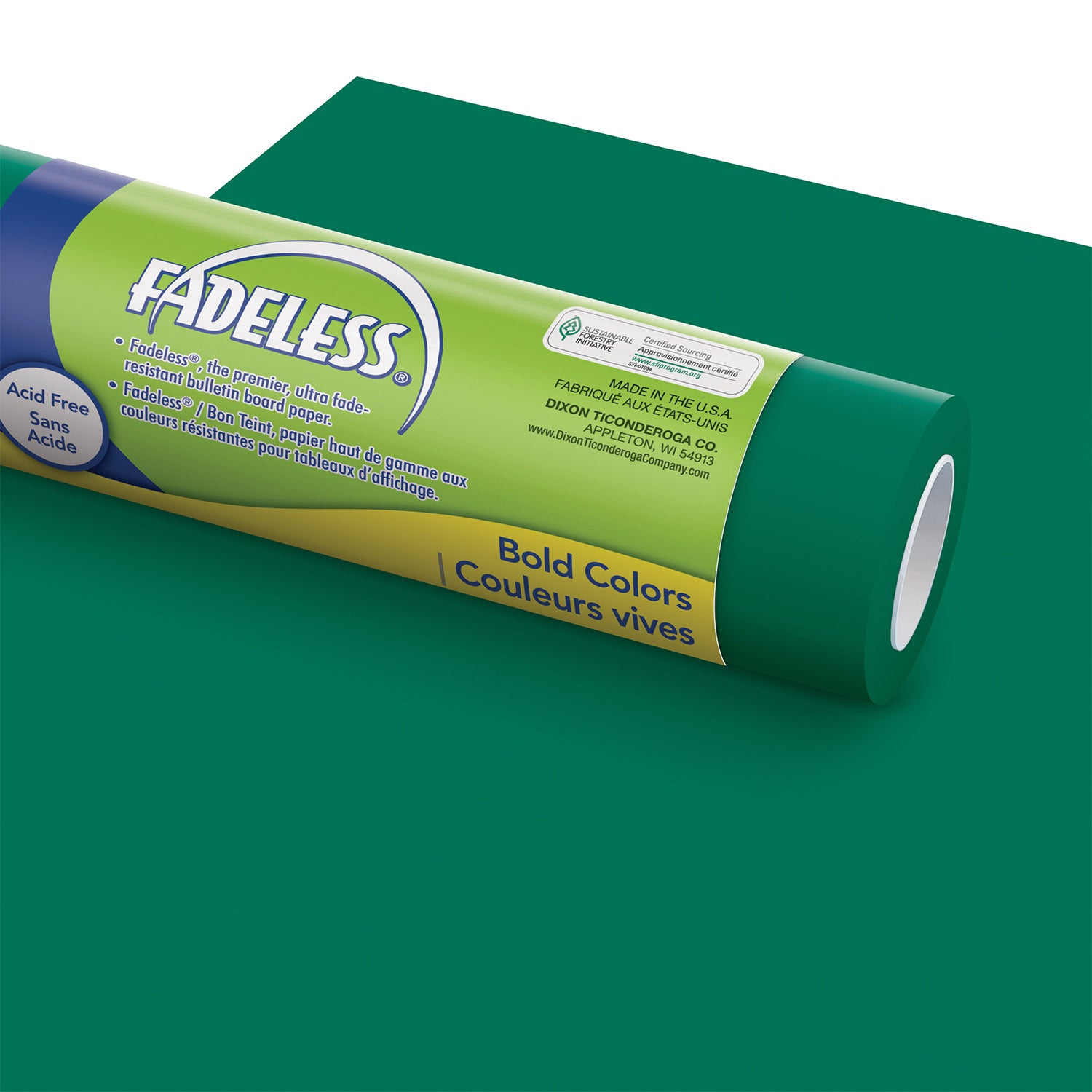 Bulletin Board Art Paper, Emerald, 48" x 50', 1 Roll
