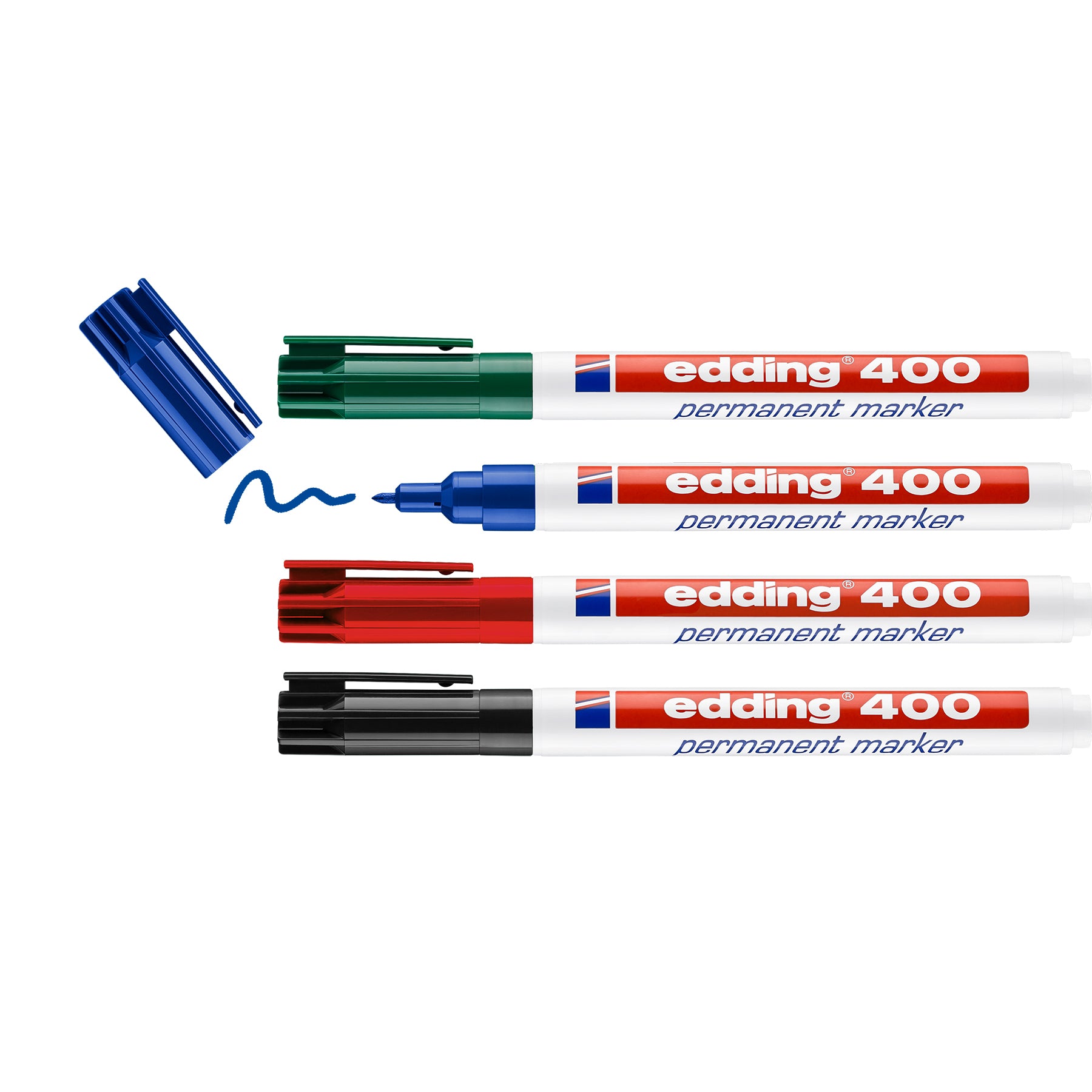 edding 400 Permanent Marker - Set of 4 - Assorted