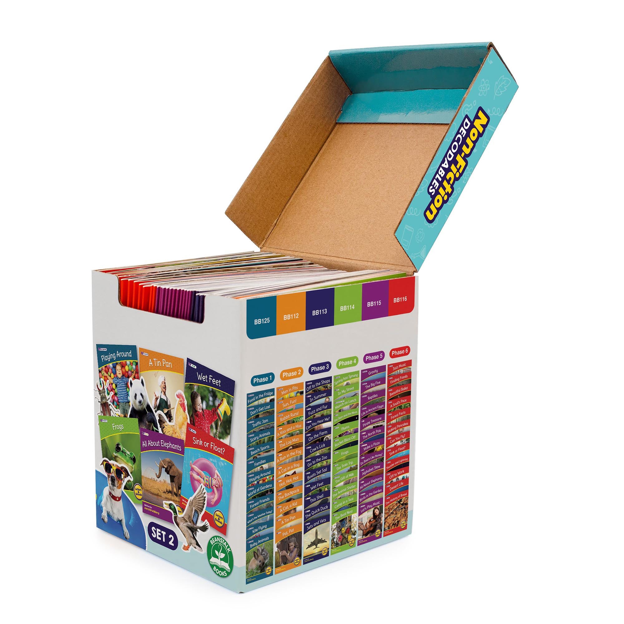 Letters & Sounds Non-Fiction Decodables Boxed Set, Set 2