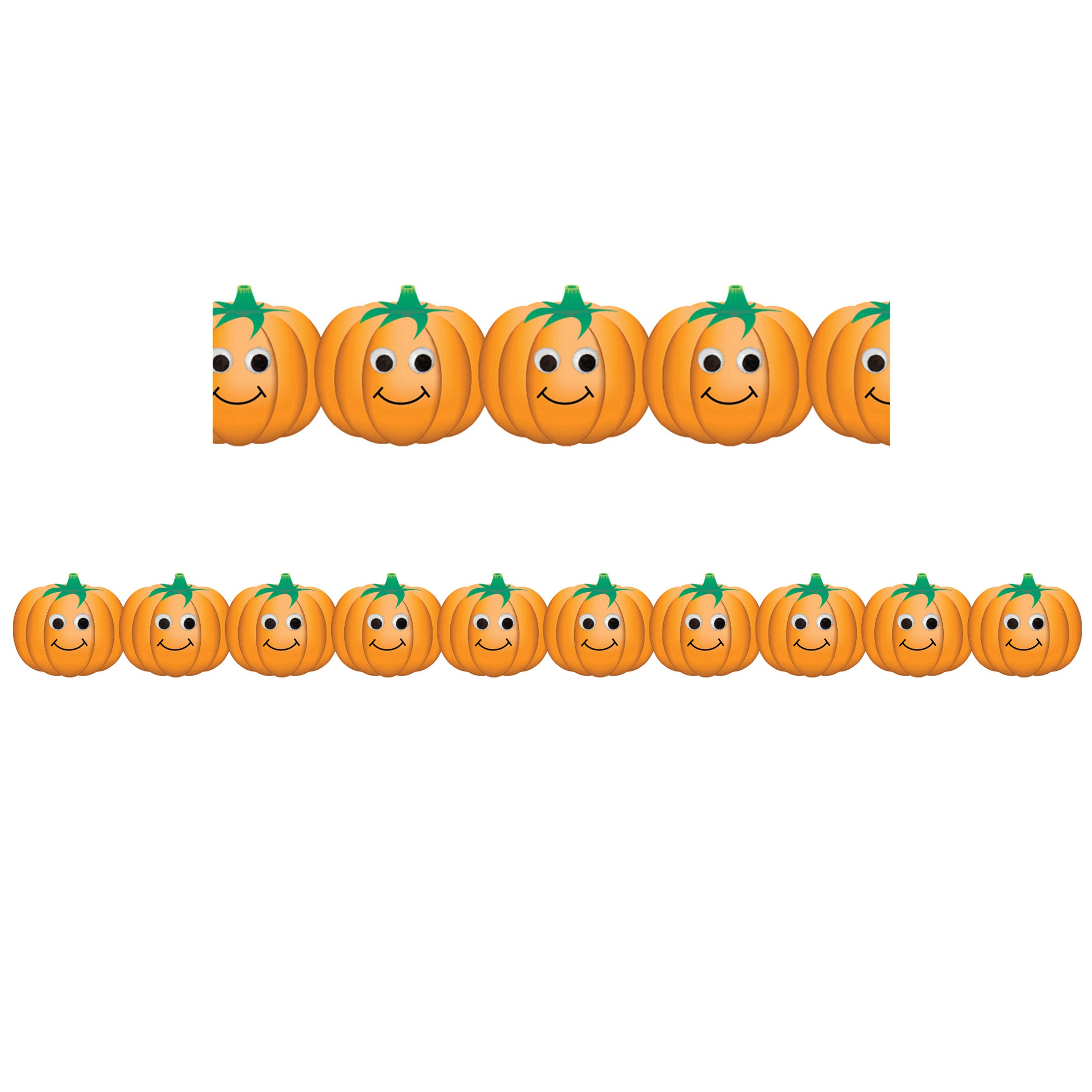Border - 12 Strips Ea. 3"x36" - Happy Pumpkins Die-Cut