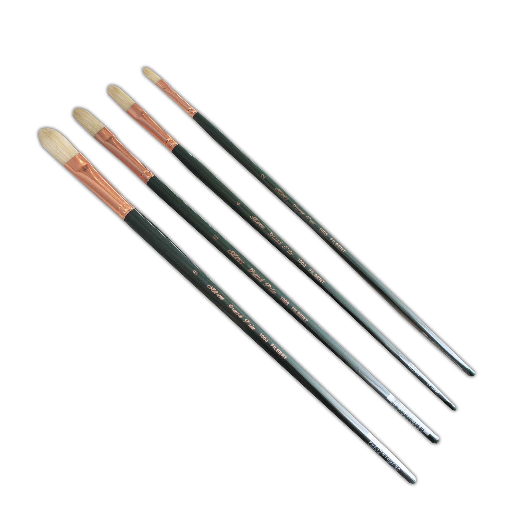 Grand Prix Even Filberts, 4 Brushes