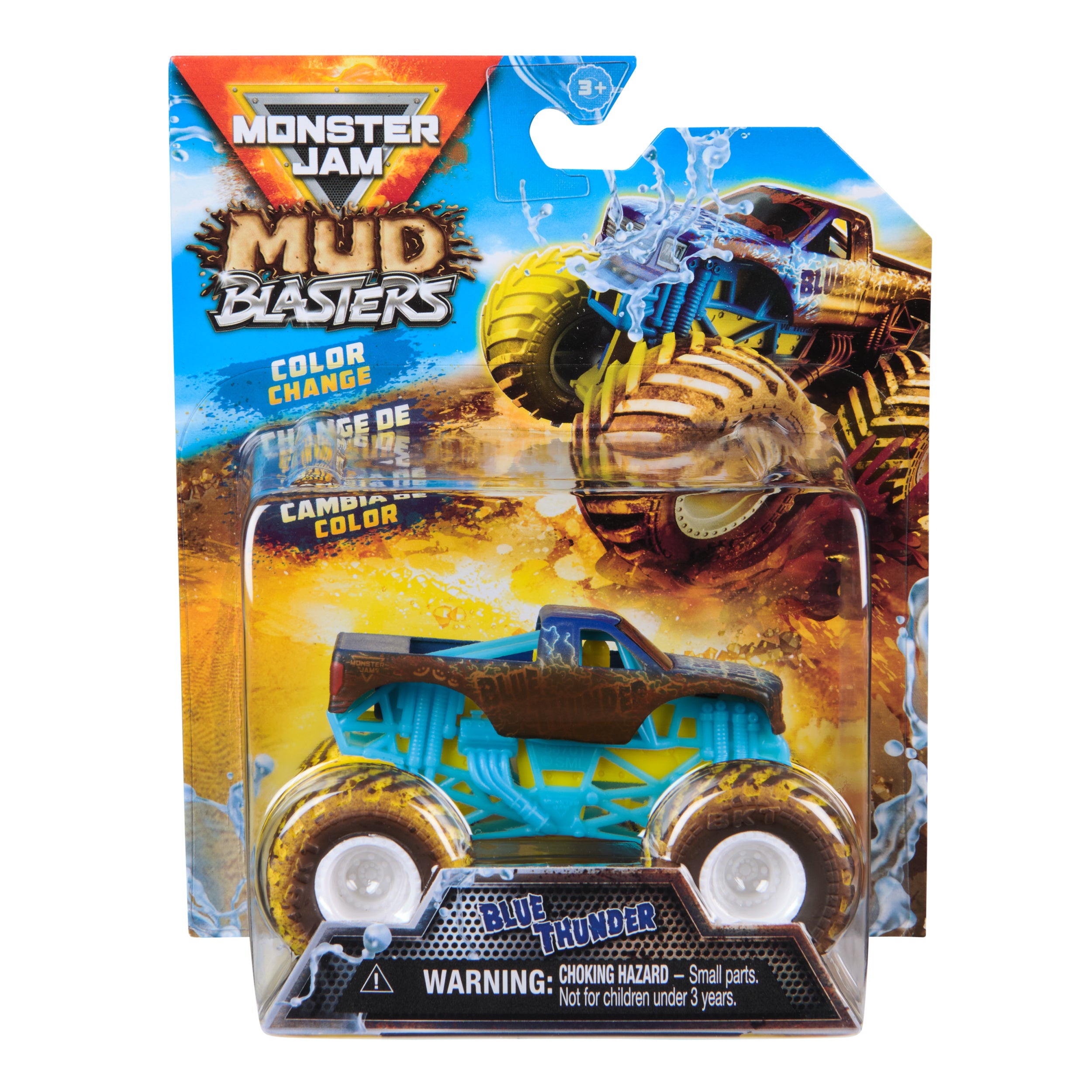 Monster Jam Mud Blasters, Color Change Monster Jam Truck, 1:64 Die Cast Vehicle, for Ages 3 and up Styles May Vary