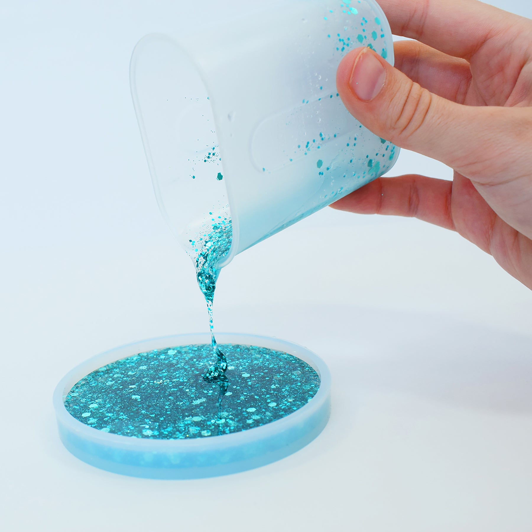 Resin Glitter Coaster Kit