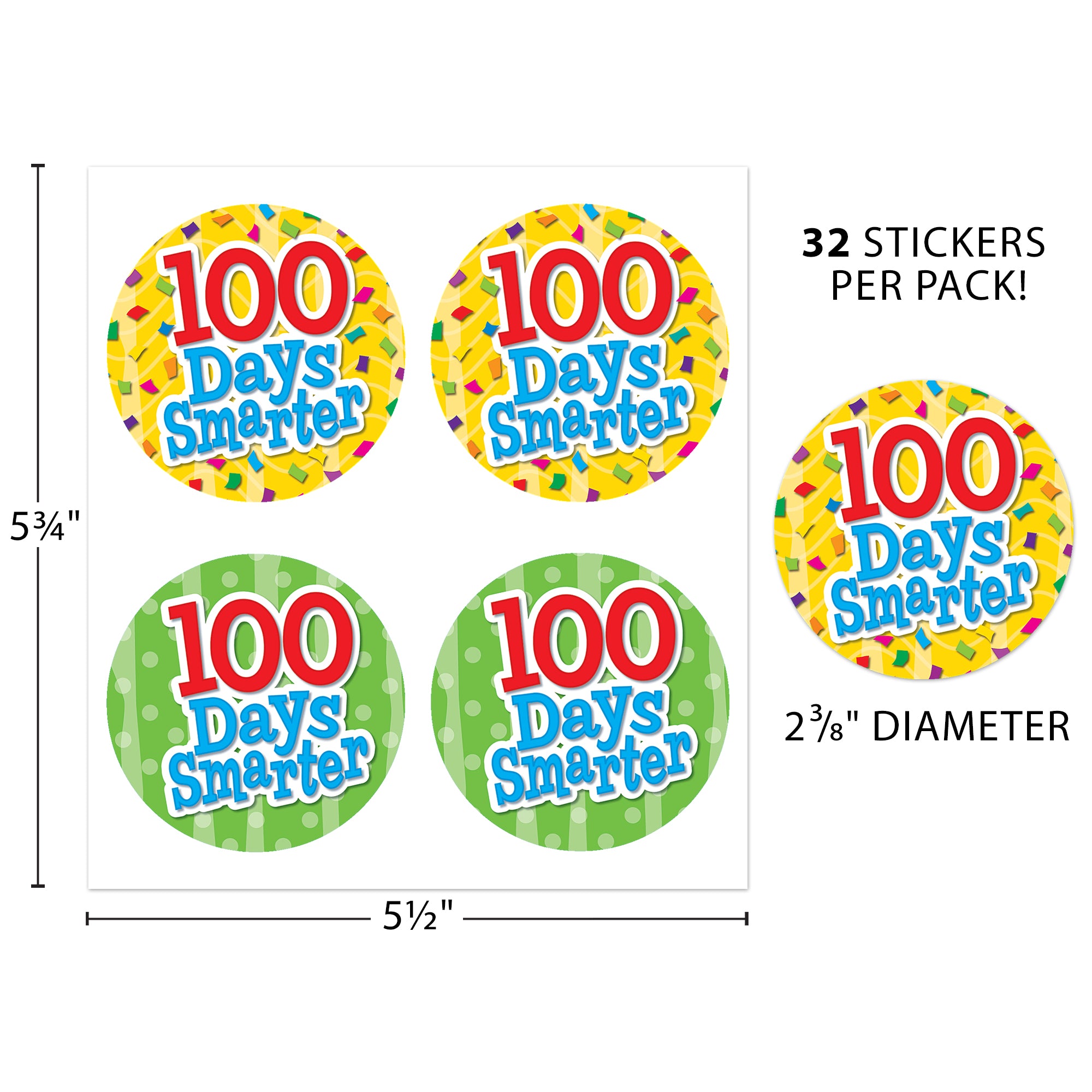 100 Days Smarter Wear ’Em Badges