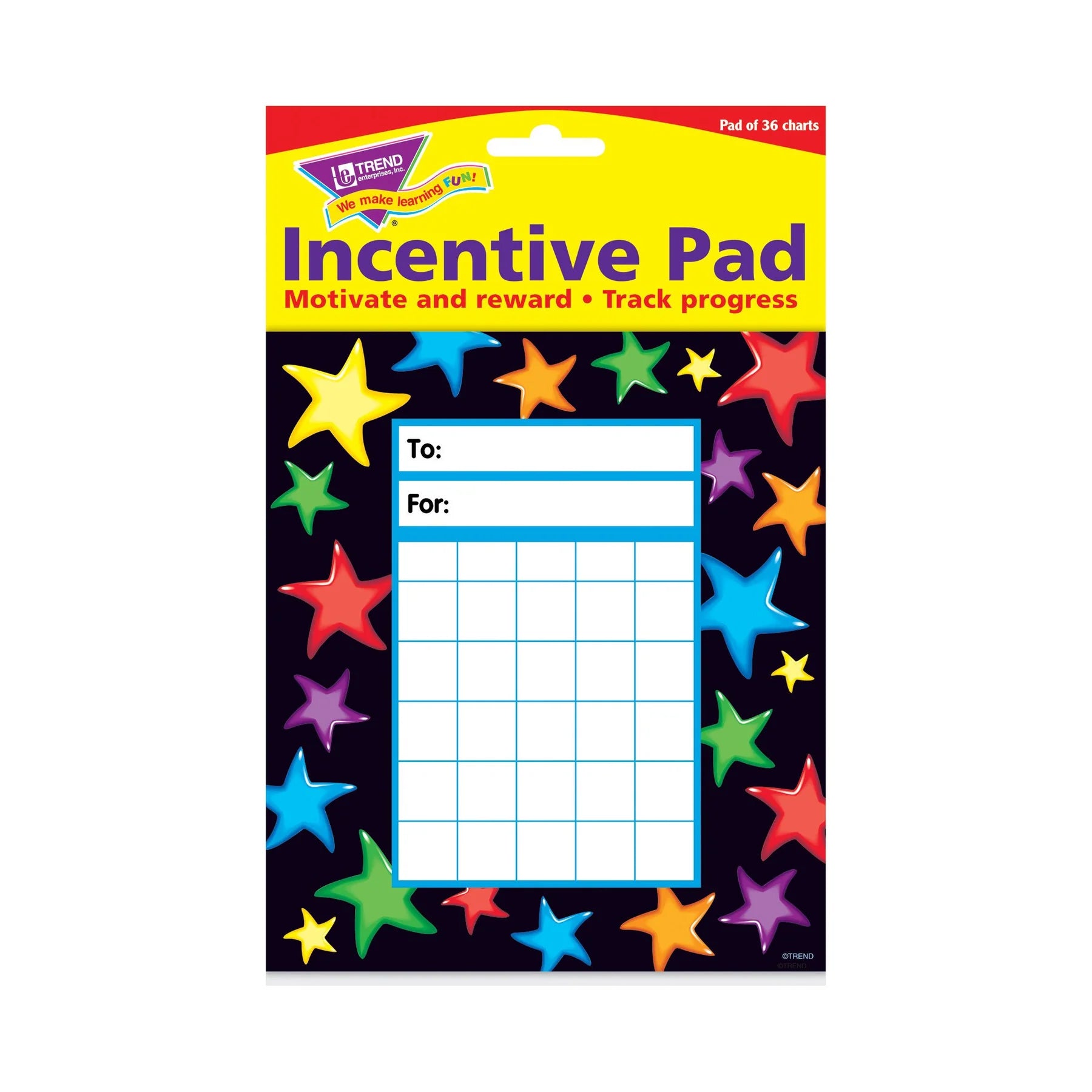 Gel Stars Incentive Pad, 36 sheets