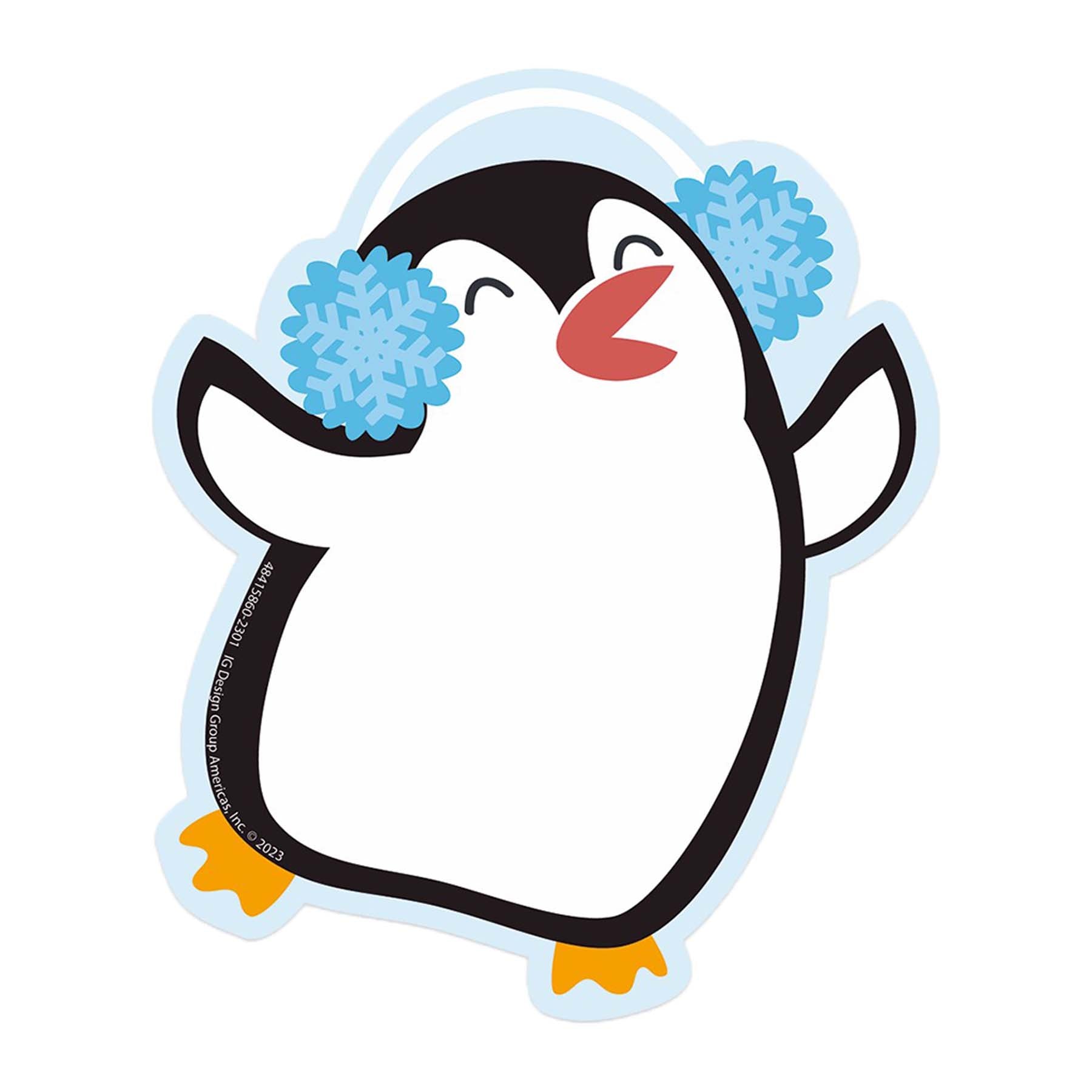 Winter Penguins Paper Cut-Outs, Pack of 36