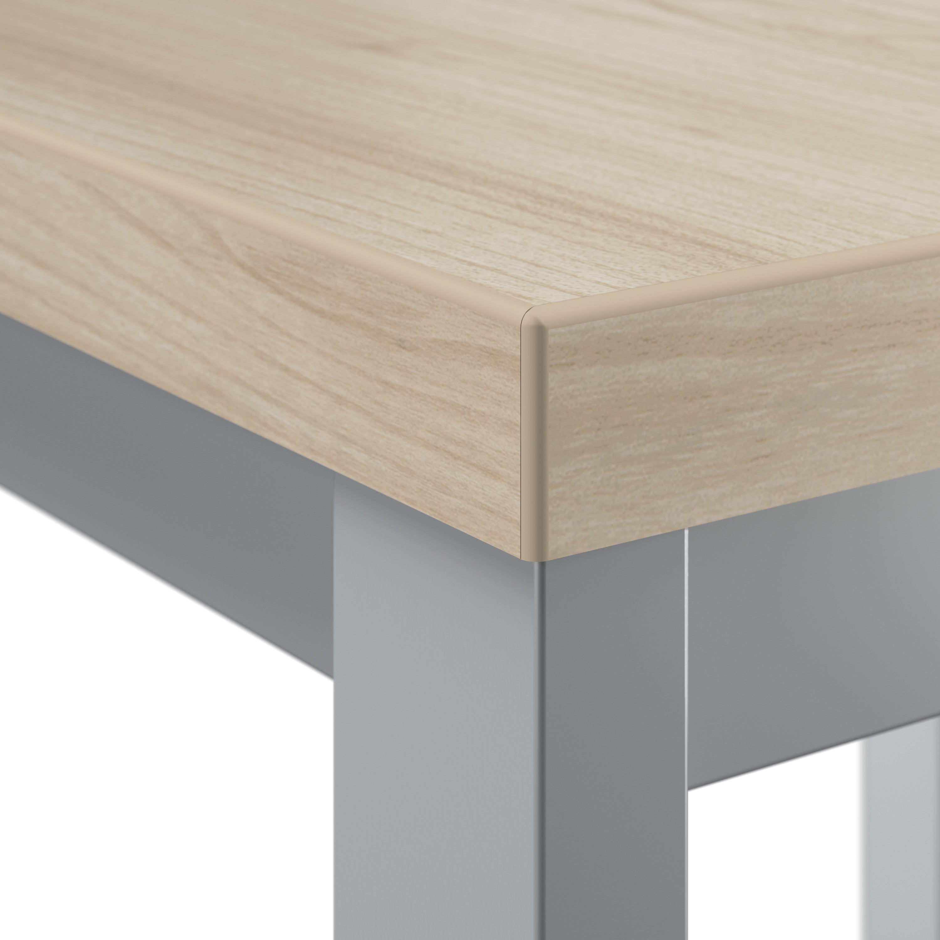 Bush Business Furniture Arrive Waiting Room Coffee Table in Natural Elm - 47.6" Width x 23.35" Depth x 15.85" Height