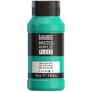 LQ BASICS Acrylic Fluid 118ml Bottle -  Bright Aqua Green