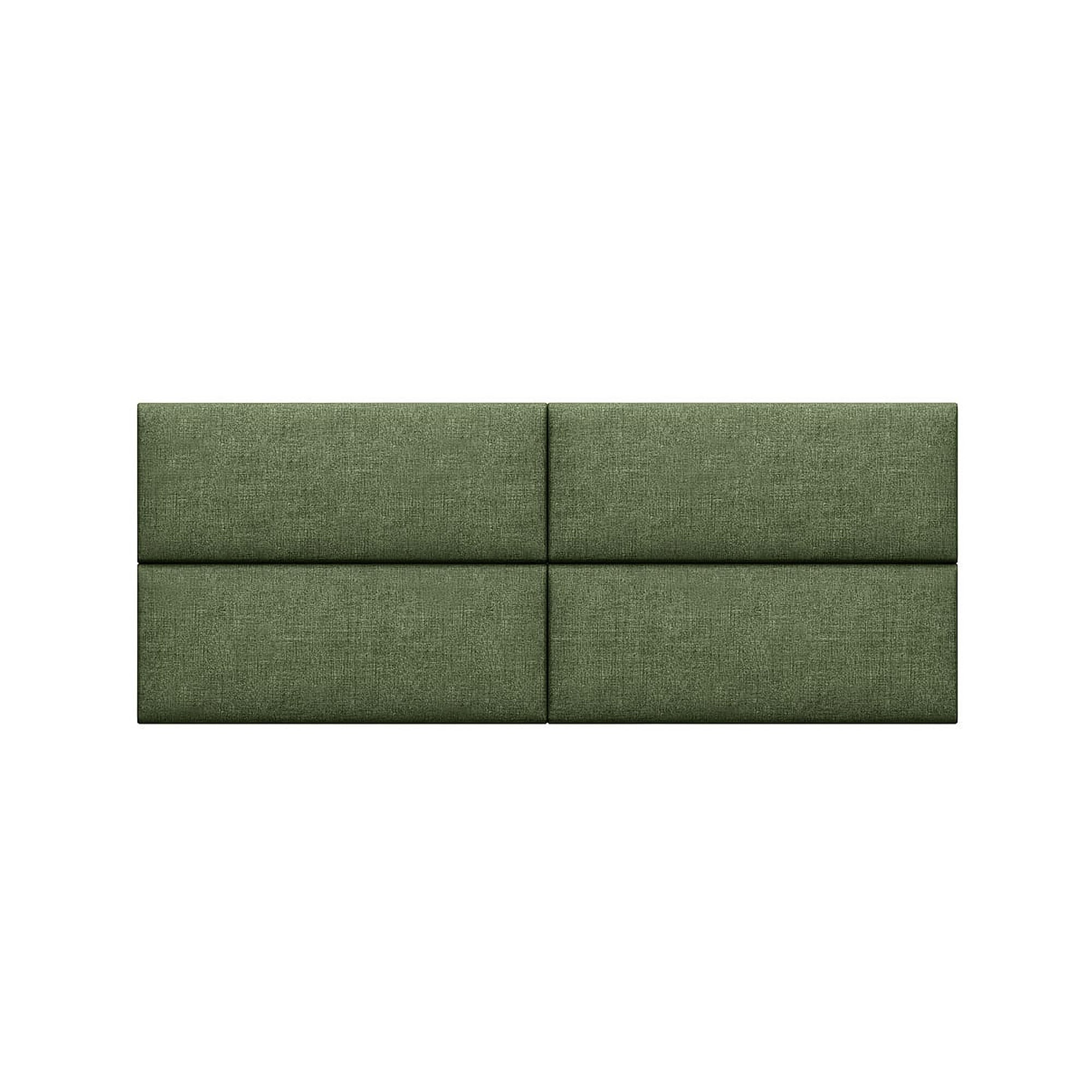 Jaxx Panelist Modern Padded Headboard – Set of 4 Wall Mounted Panels - Queen, Amber Gold Microvelvet