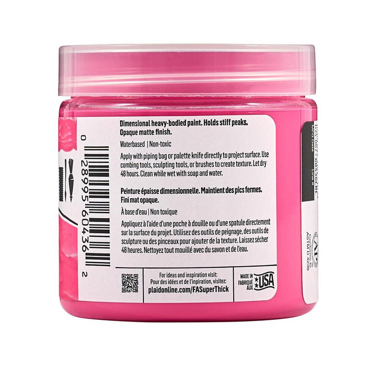 MED PINK 4OZ. ACRYLIC PAINT SUPER