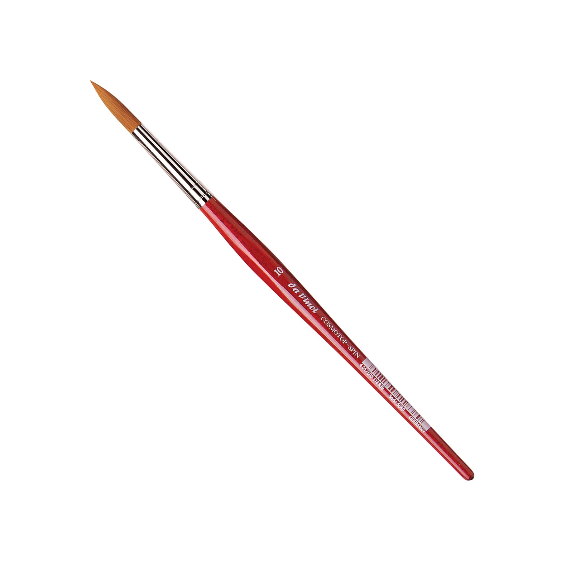COSMOTOP-SPIN Silkpainting Brush, Synthetic, Watercolor, Round, Size 10