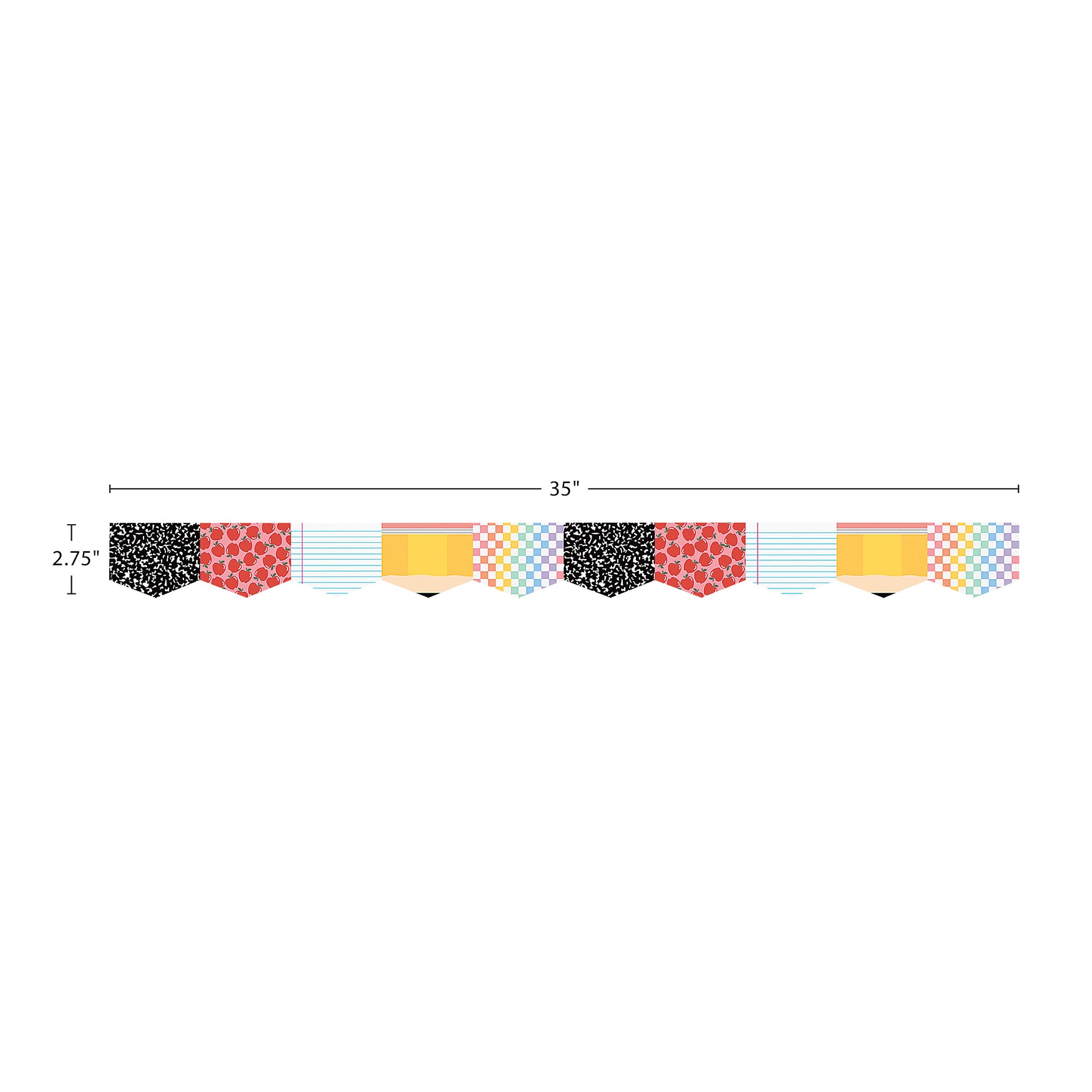 Cool for School Die-Cut Border Trim, 35 Feet