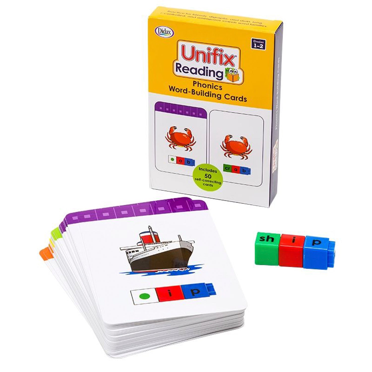 Unifix Reading: Phonics Word-Building Cards, Grade 1-2