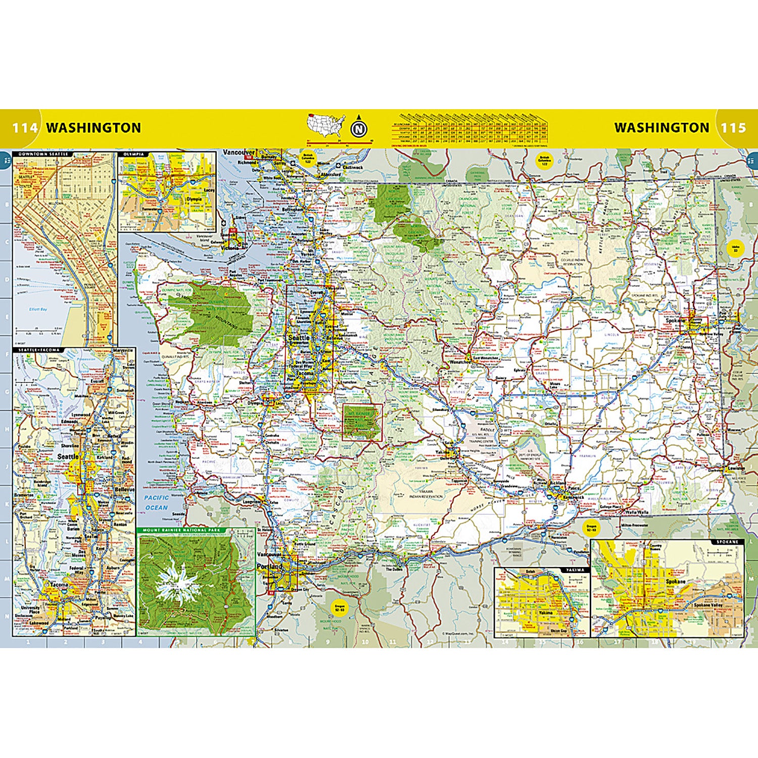Road Atlas 2024: Adventure Edition, United States, Canada, Mexico, 11" x 15"