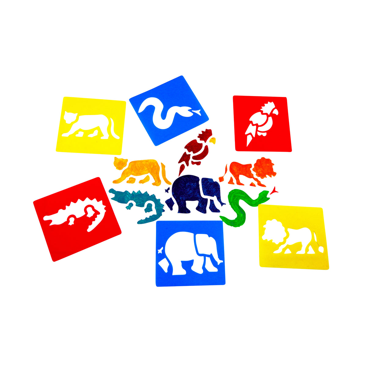 (3 ST) JUNGLE STENCILS