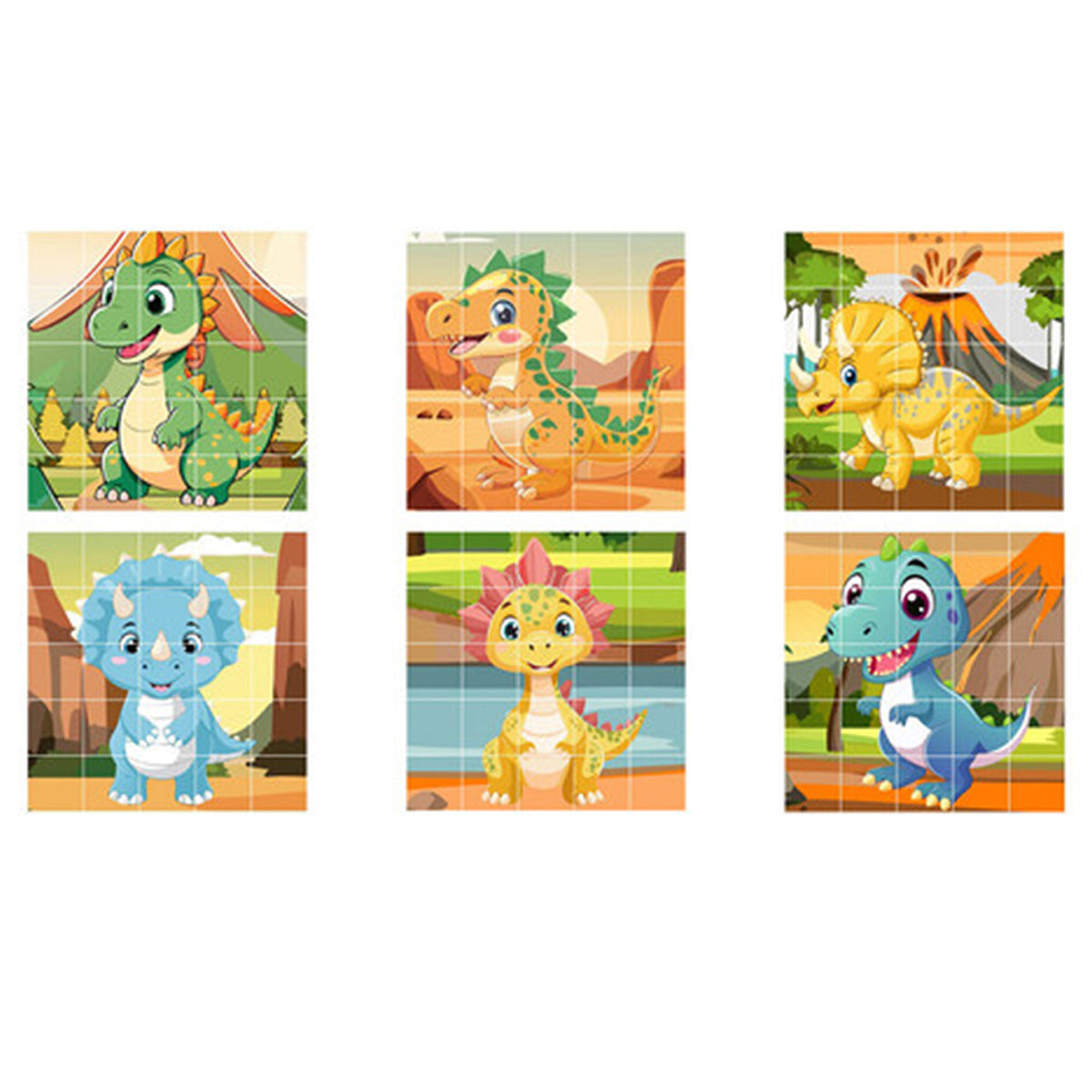 25PC MAGNETIC DINO PUZZLE BLOCKS