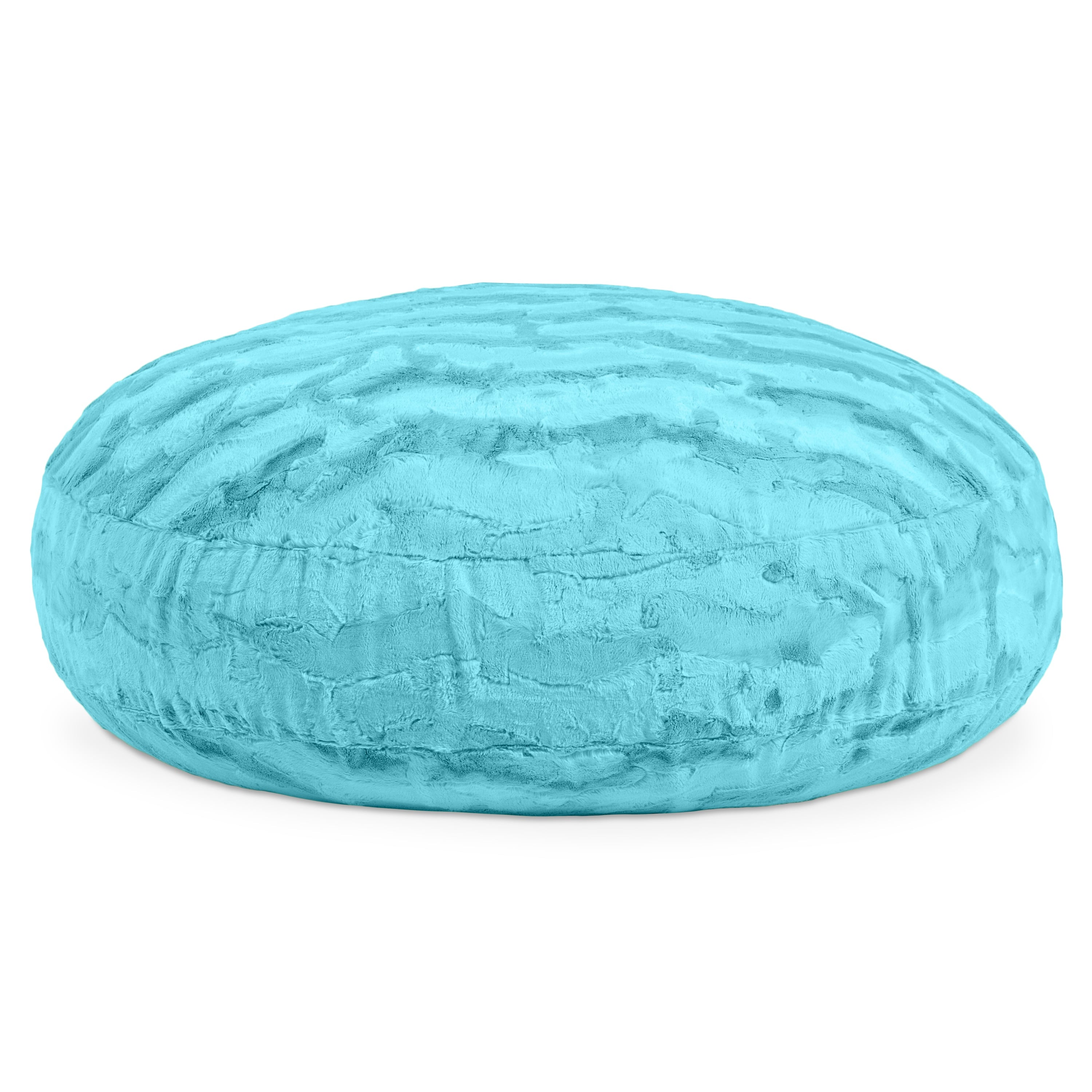 Jaxx Cocoon 4 Foot Bean Bag Chair - Faux Fur, Maui Turquoise