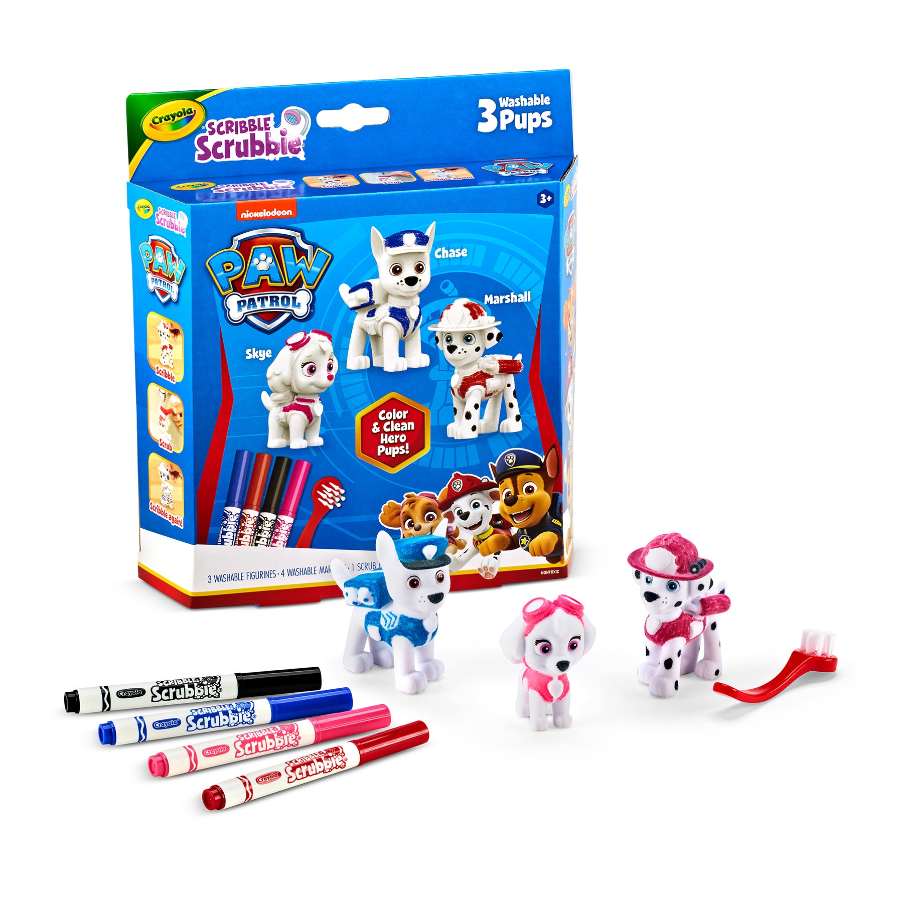 Scribble Scrubbie Paw Patrol, 3 Count
