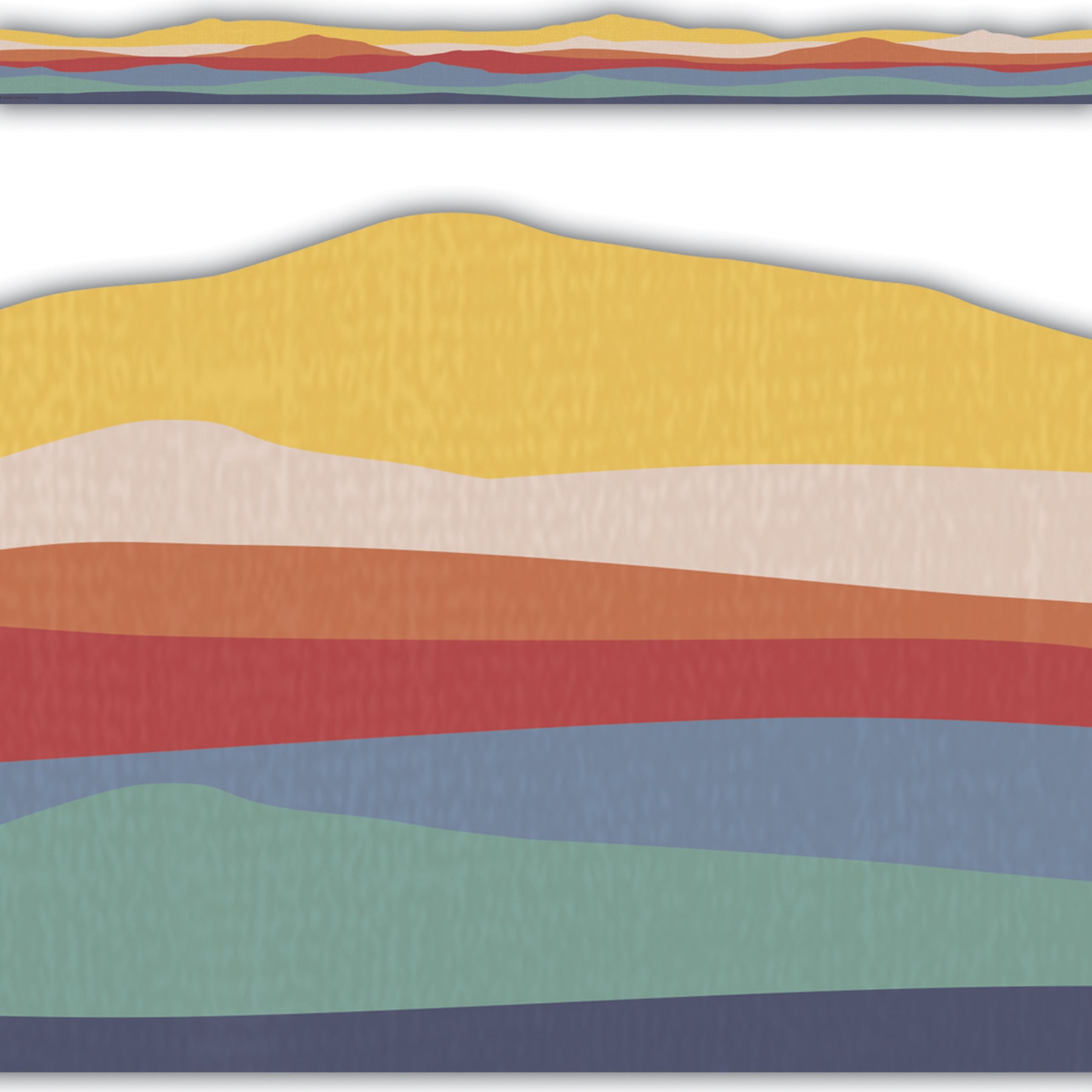 Moving Mountains Road Trip On the Horizon Die-Cut Border Trim, 35 Feet