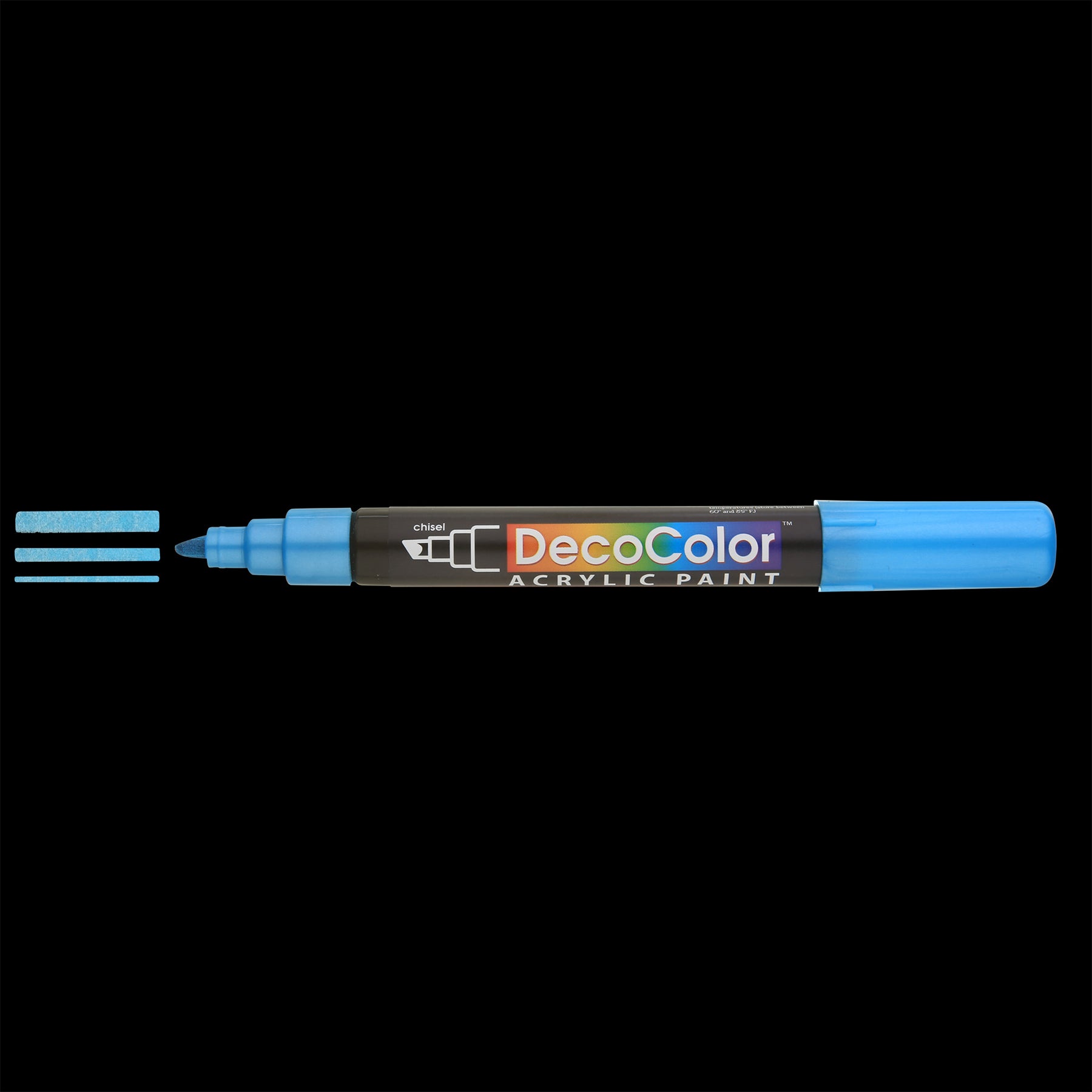 DecoColor® Acrylic Paint Pen, 315M-S, Chisel Tip, Metallic Blue