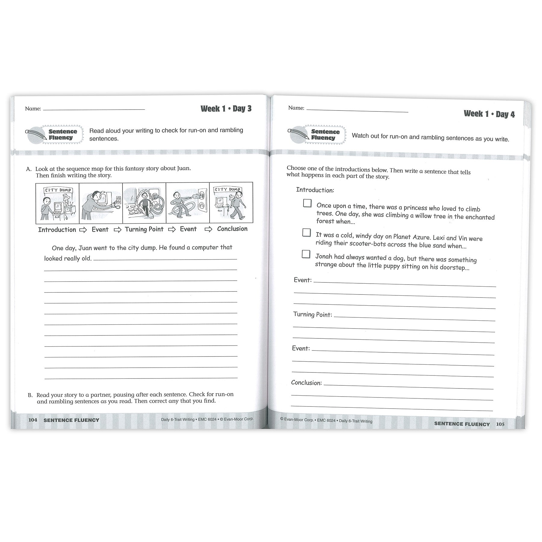 Daily 6-Trait Writing Book, Grade 4