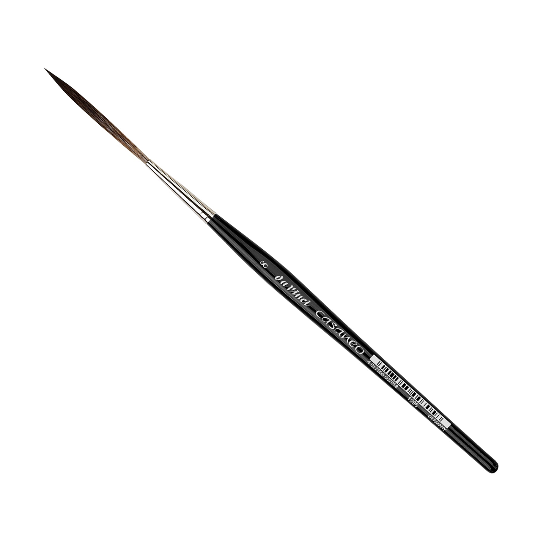 CASANEO Super Long Rigger (55mm), Extra Soft Synthetic, Watercolor & Acrylic, Liner, Series 1298, Size 8