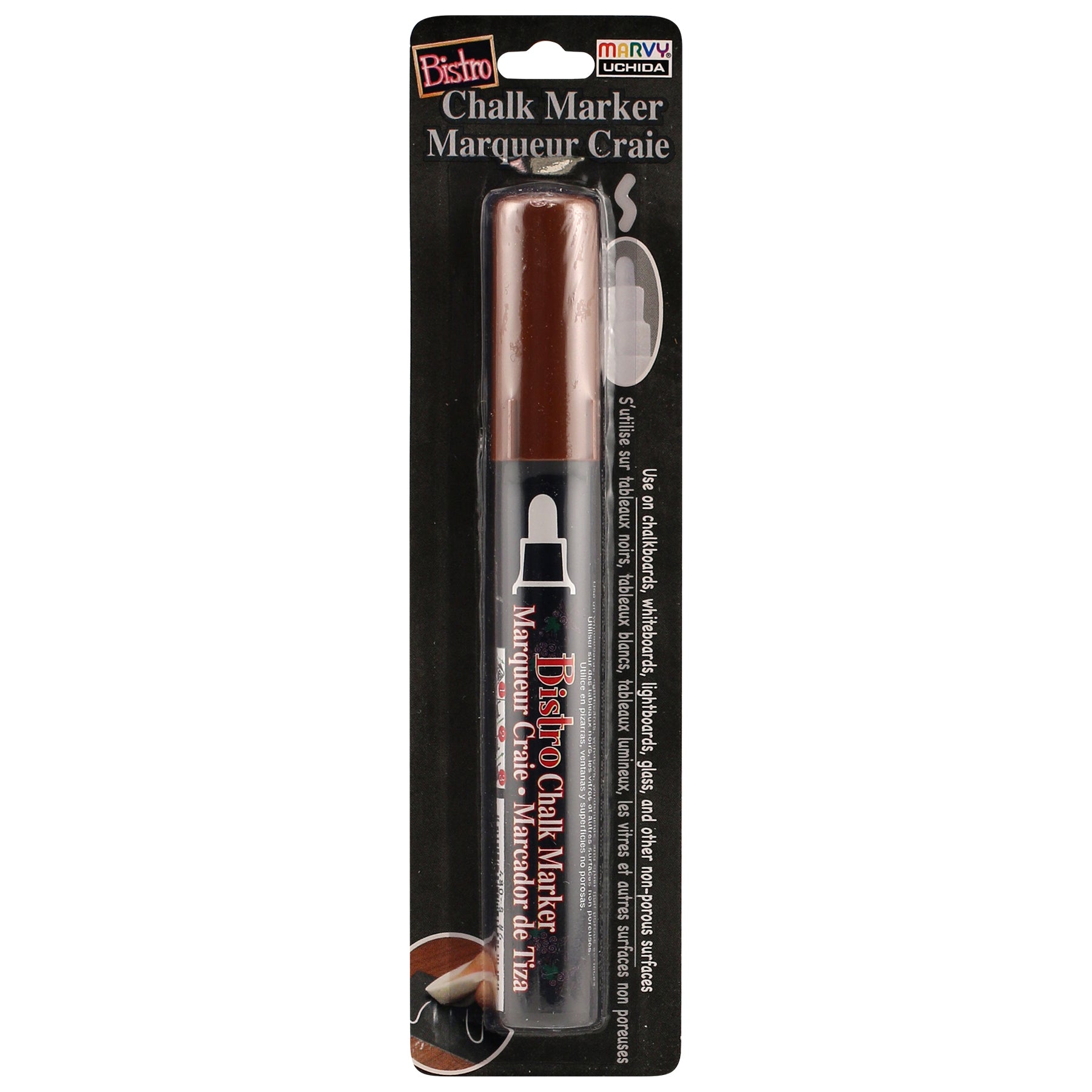 Bistro Chalk Marker Broad Tip, 480R-S, Brown