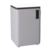 Pro Series Upholstered 18" x 18" Square Dry-Erase Ottoman Table with Tech Panel 28" Height - Gray/Whiteboard