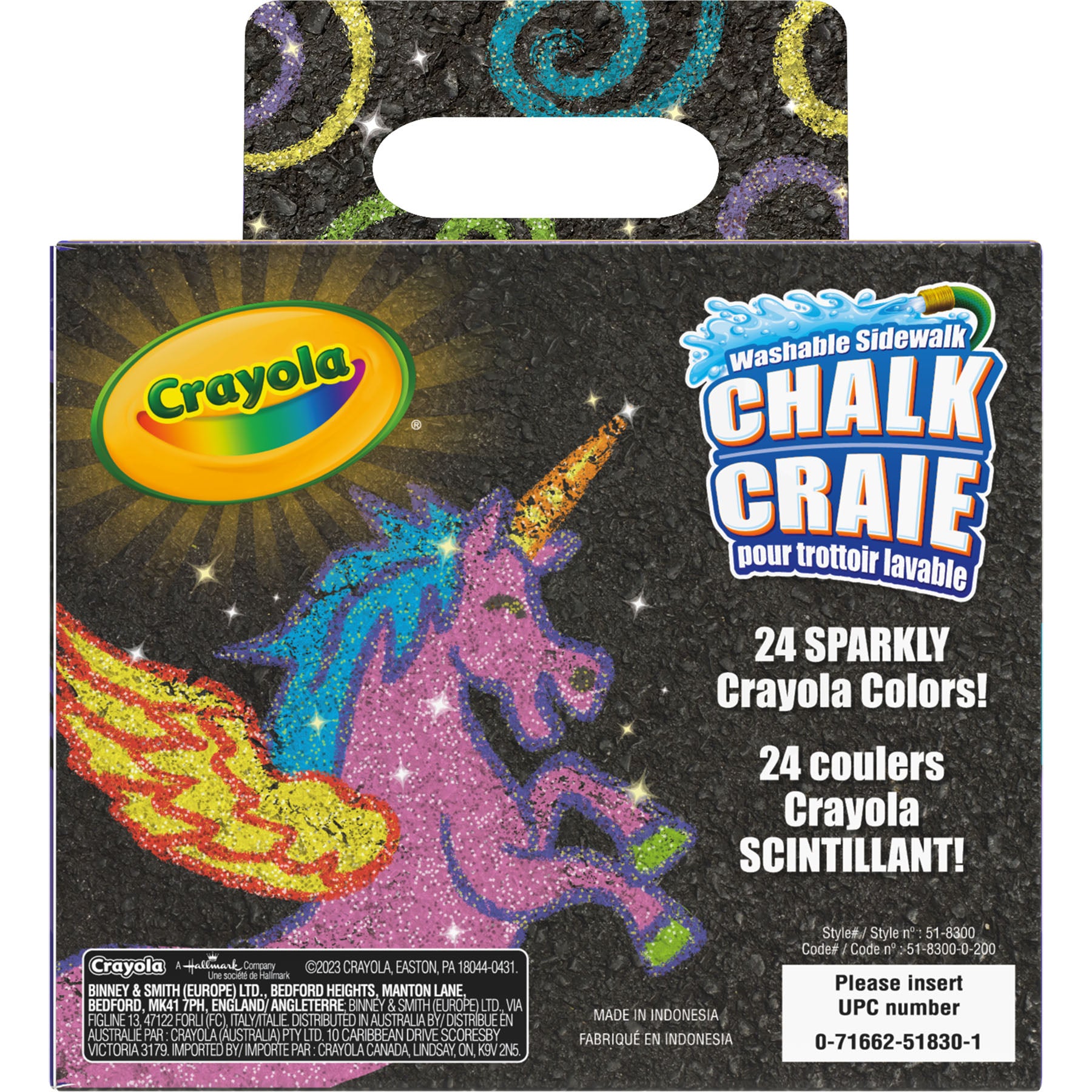 Glitter Chalk, 24 Count