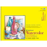 300 Series Watercolor Pad, Cold Pressed, Top Wire Binding, 12 Sheet, 18x24 inch, 1 Count