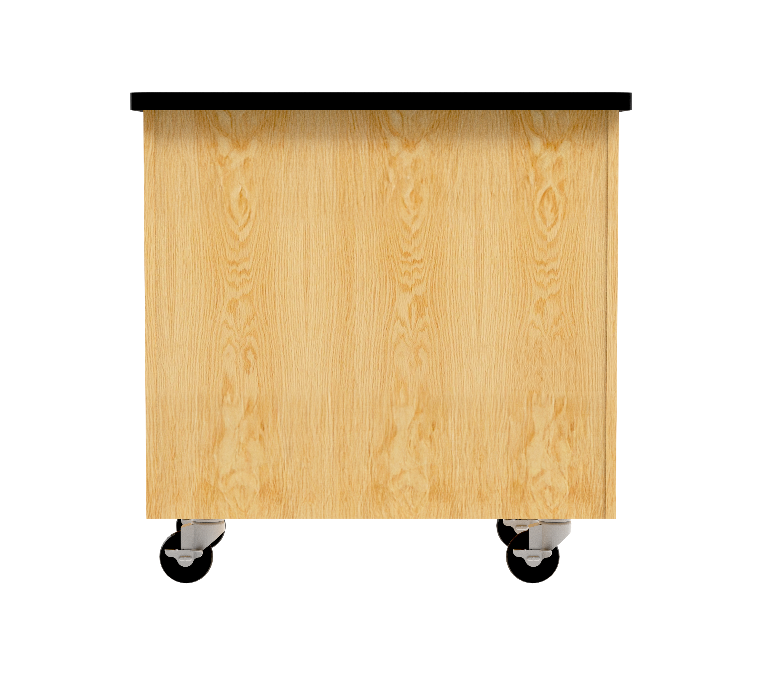 Access Touchdown Mobile Storage Cabinet - Red Oak, 36"W x 24"D x 36"H