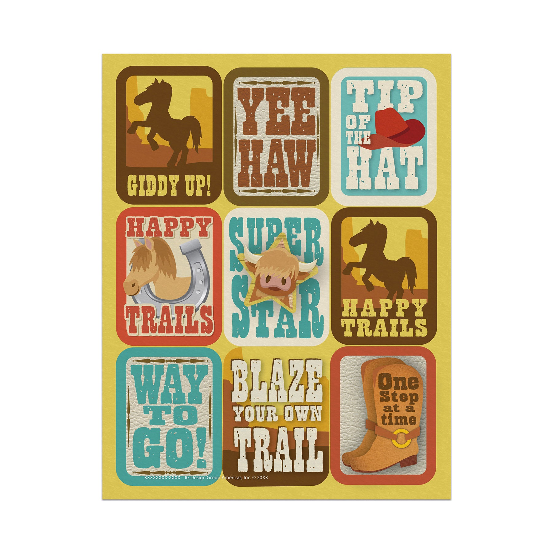 Wild Wild Classroom Giant Stickers, 36 Per Pack, 12 Packs