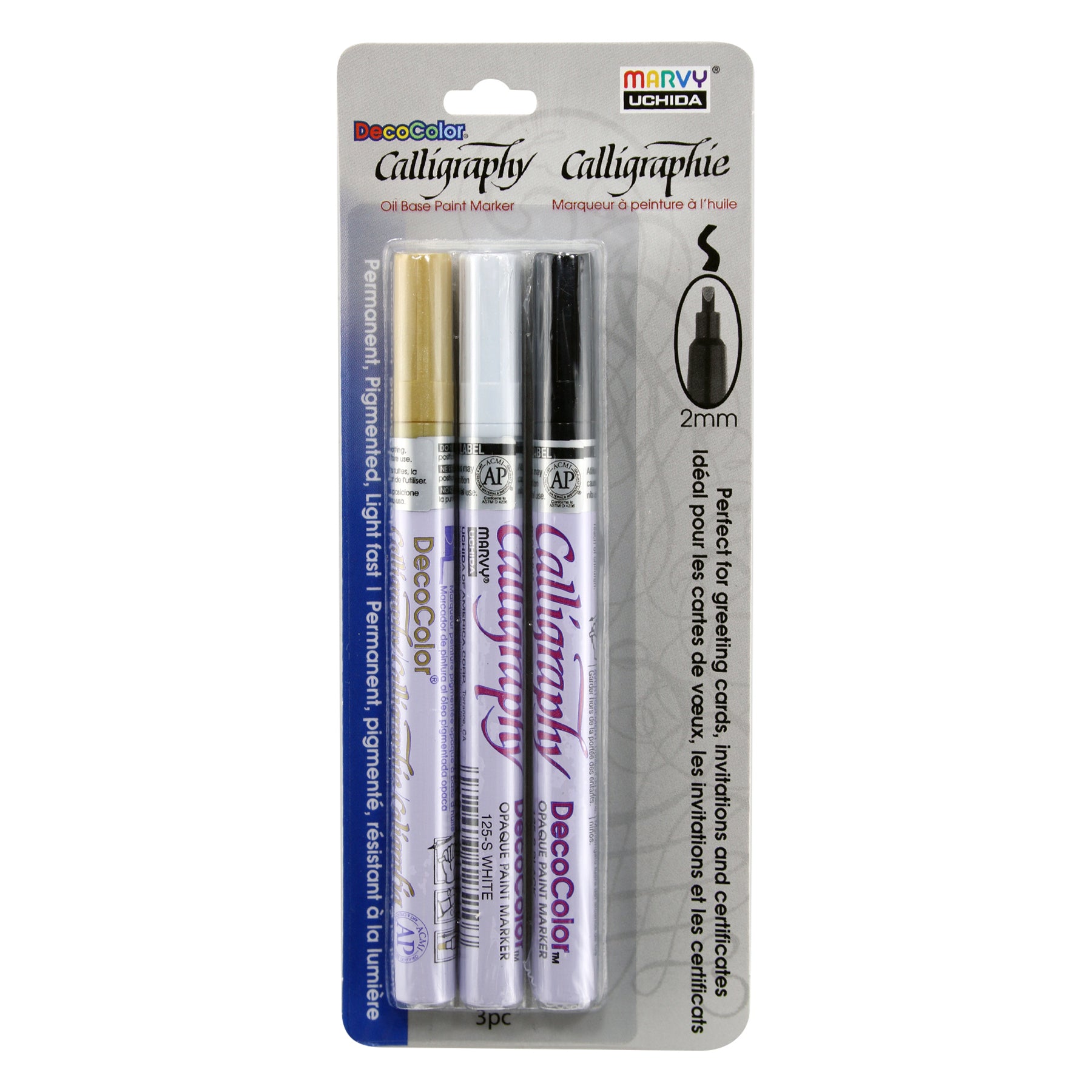 125-3C DECO CALLIGRAPHY 3 PC SET